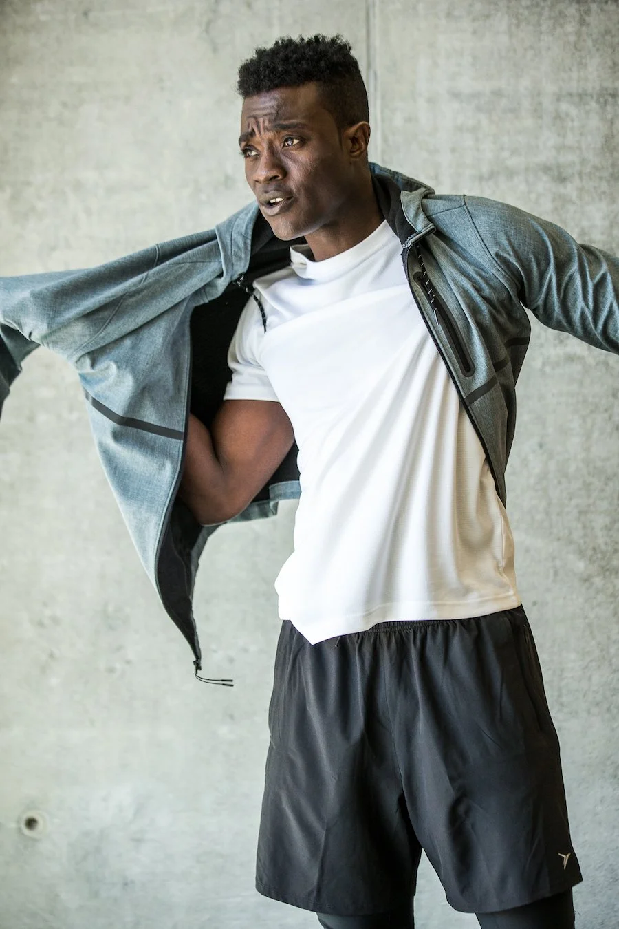 Young Athletic Man Modeling for Commercial Photography in Bend Oregon