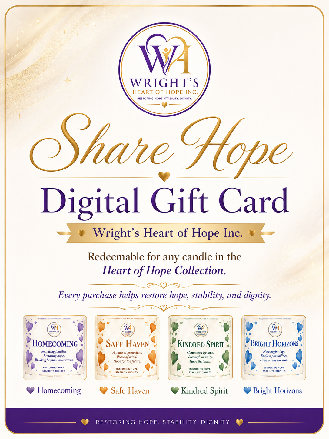 Hope Candle Gift Card
