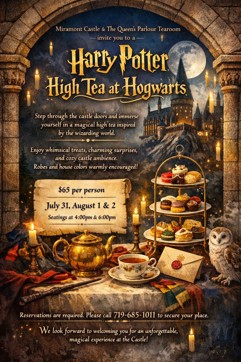 Harry Potter High Tea at Hogwarts