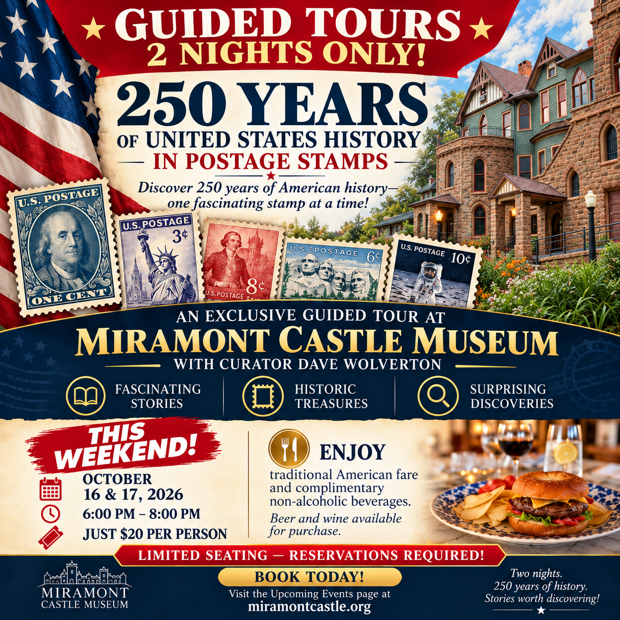 Guided Tours for New Exhibition - 250 Years of U. S. History in Postage Stamps