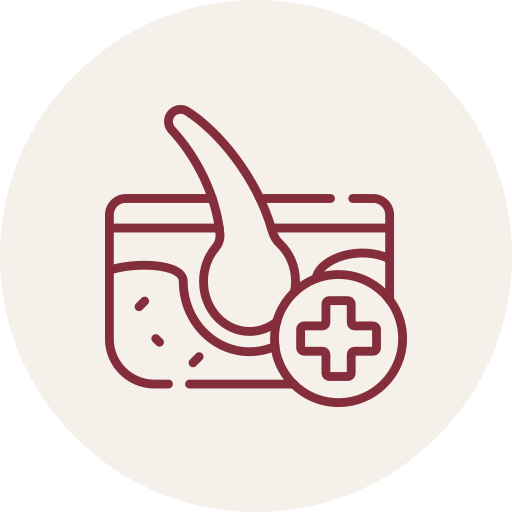 Illustration of a human colon with a medical cross symbol, indicating colon health or medical examination.