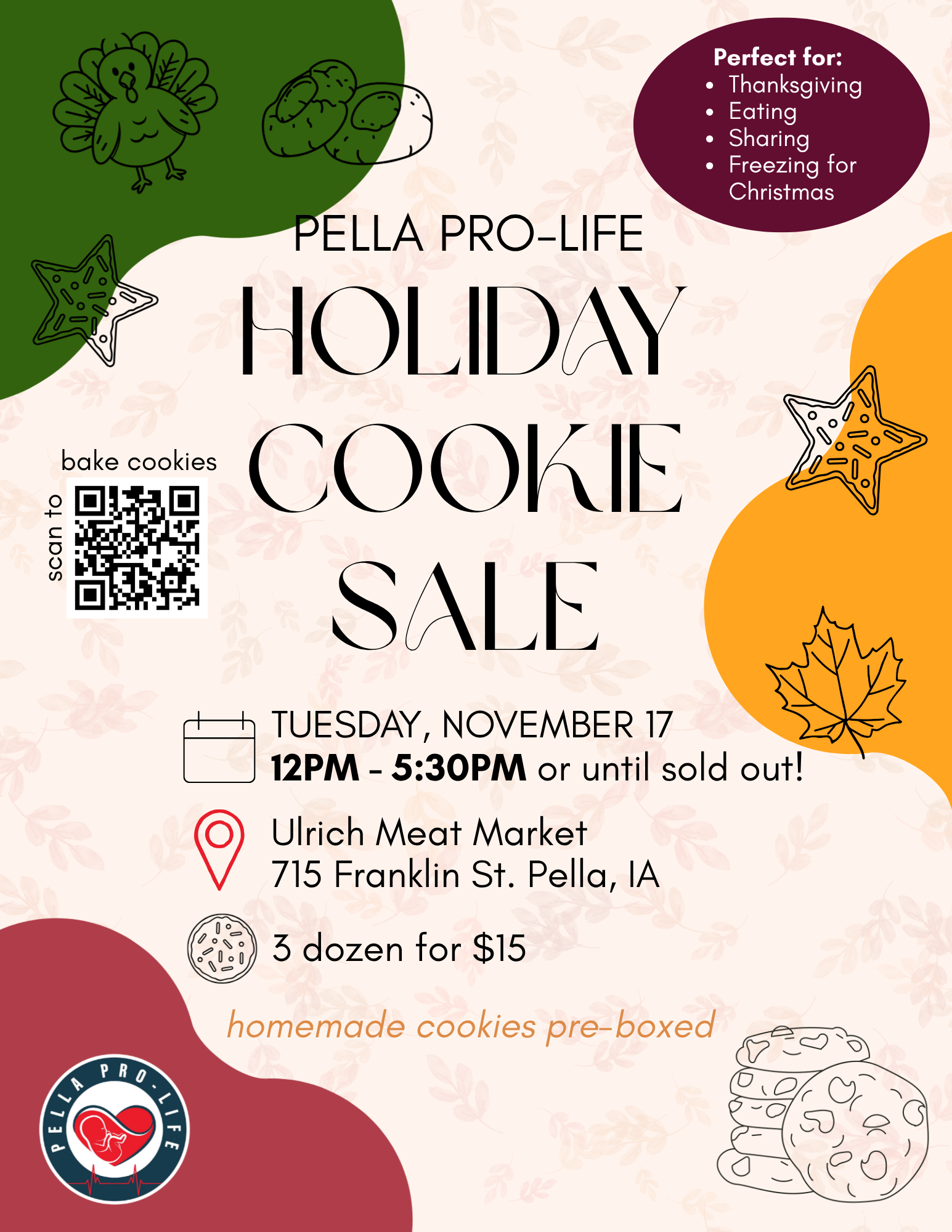 Holiday Cookie Sale