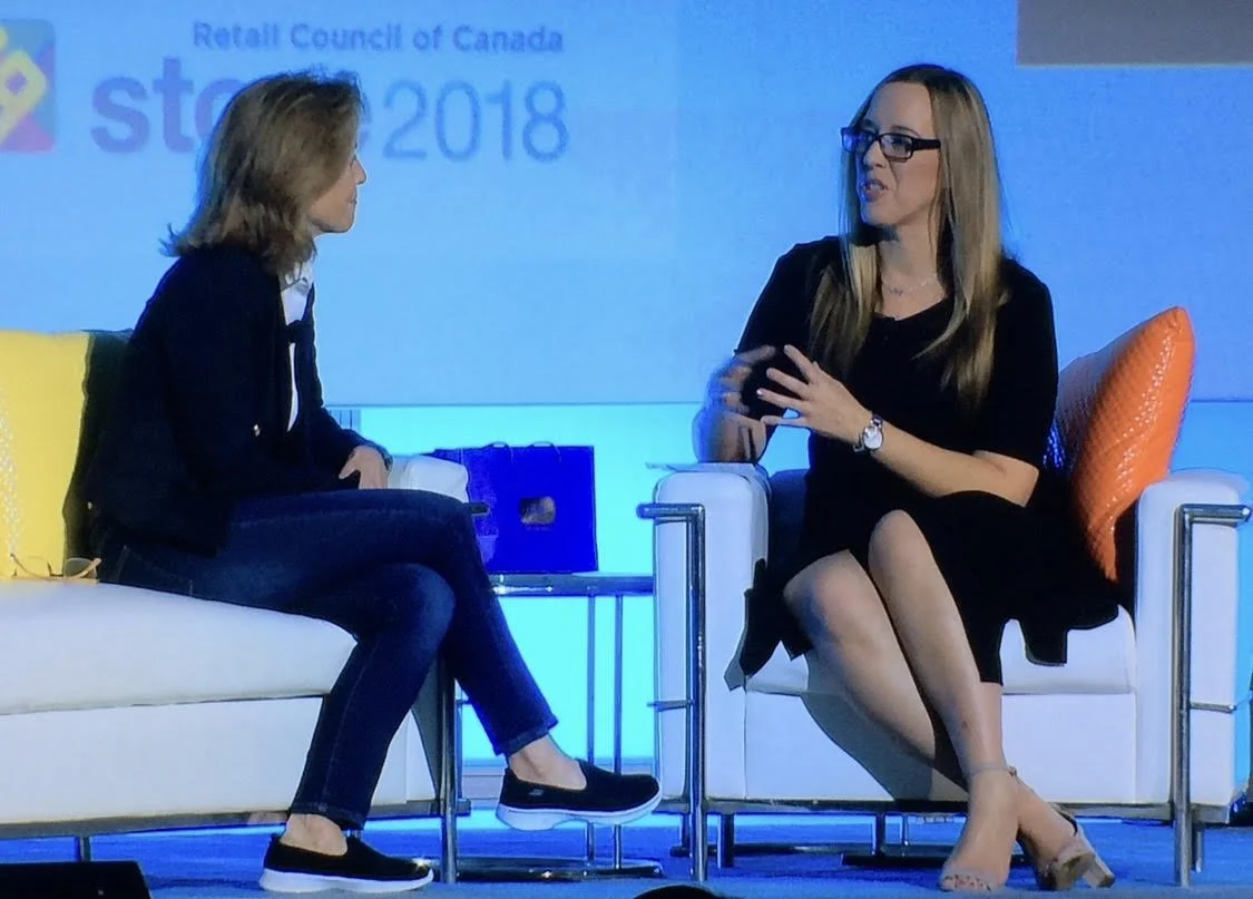 Nicole Leinbach Hoffman in panel discussion onRetail Council of Canada event in 2018.