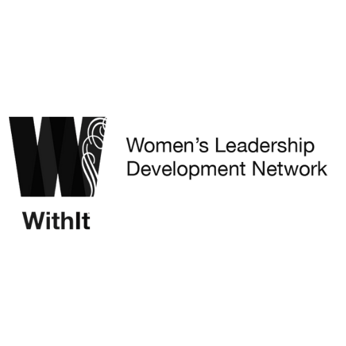Logo of Women's Leadership Development Network with stylized 'WL' initials and the text 'With it'