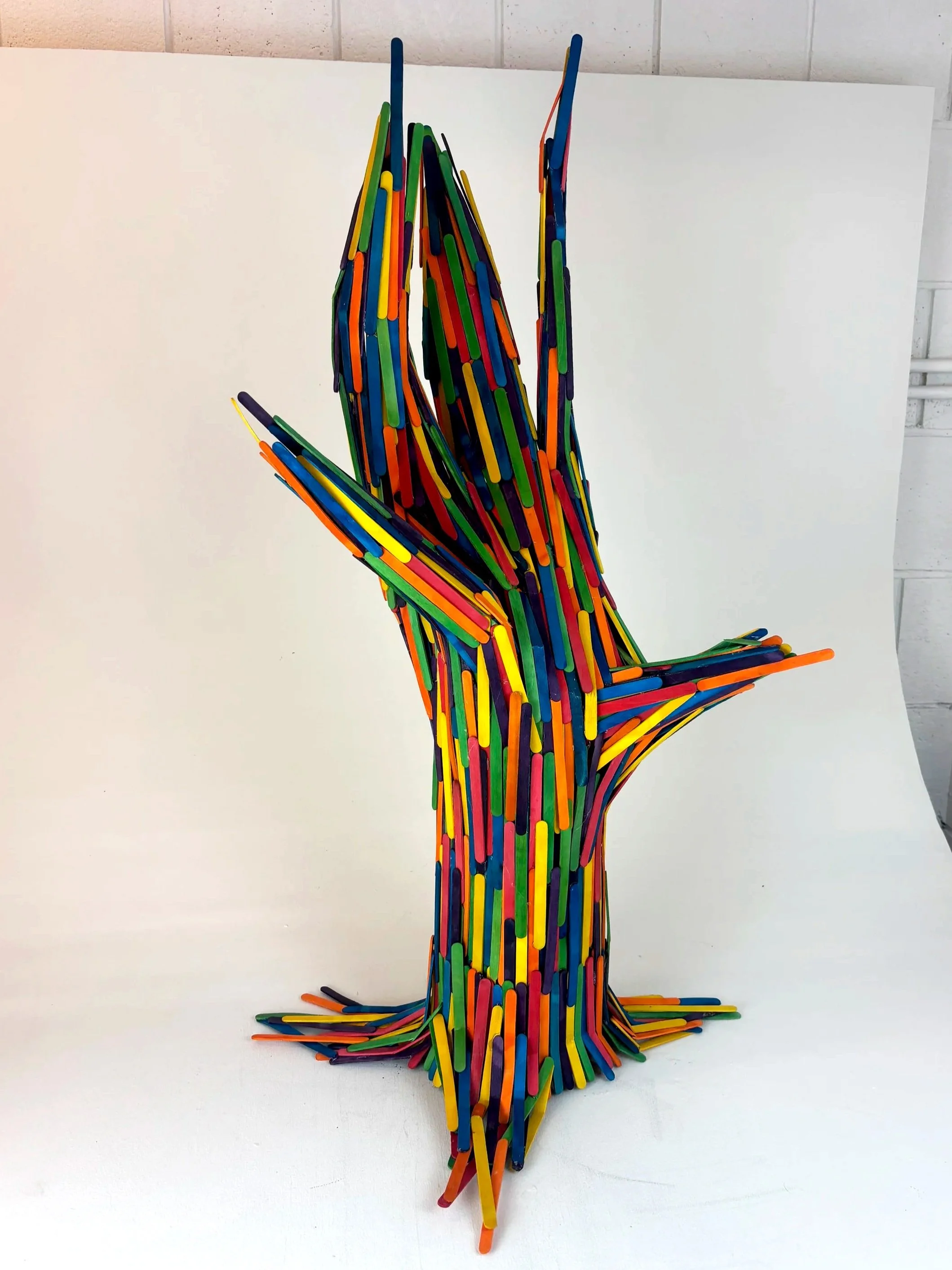 Tree Sculpture-Popsicle Sticks