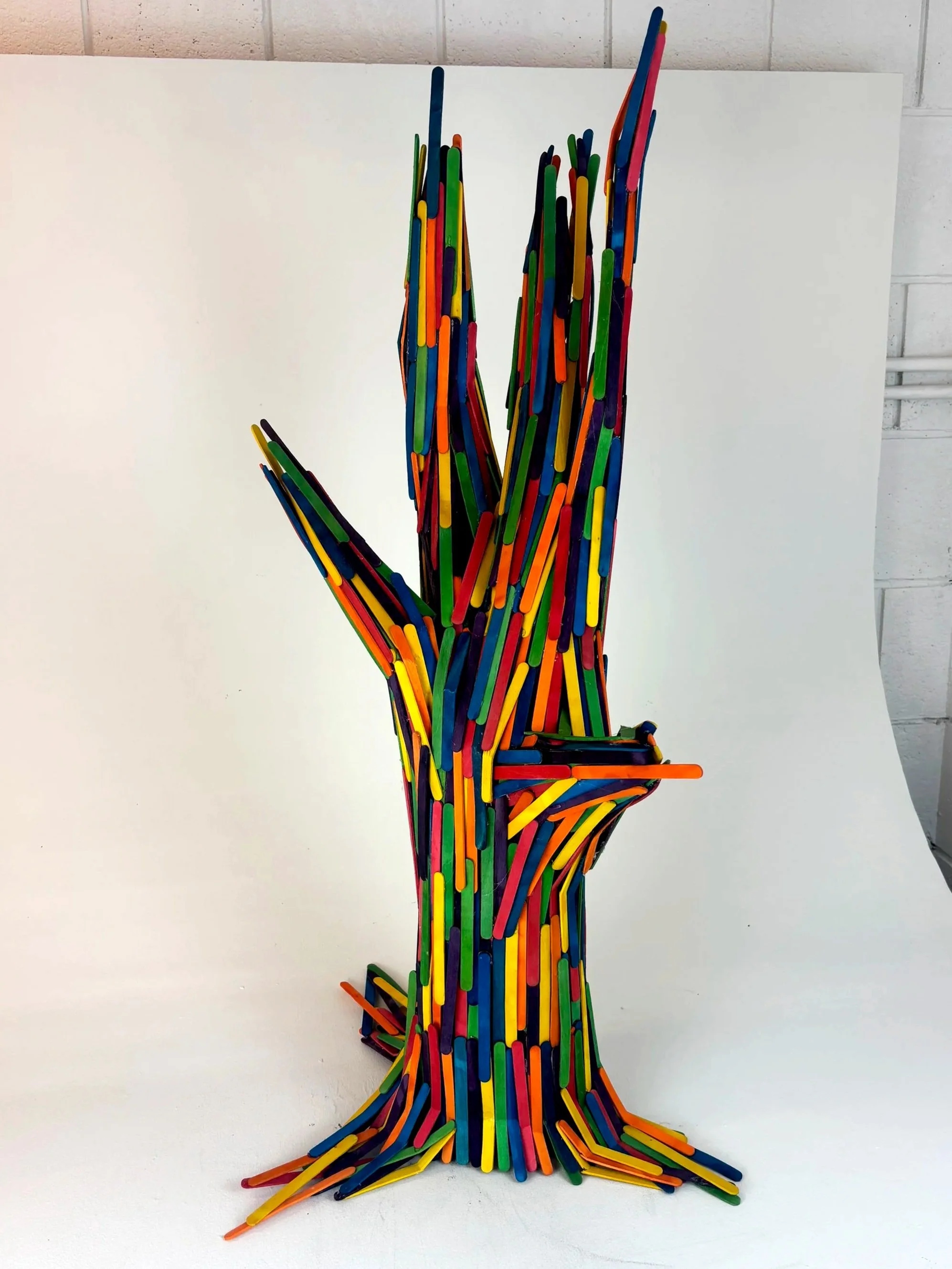Tree Sculpture-Popsicle Sticks