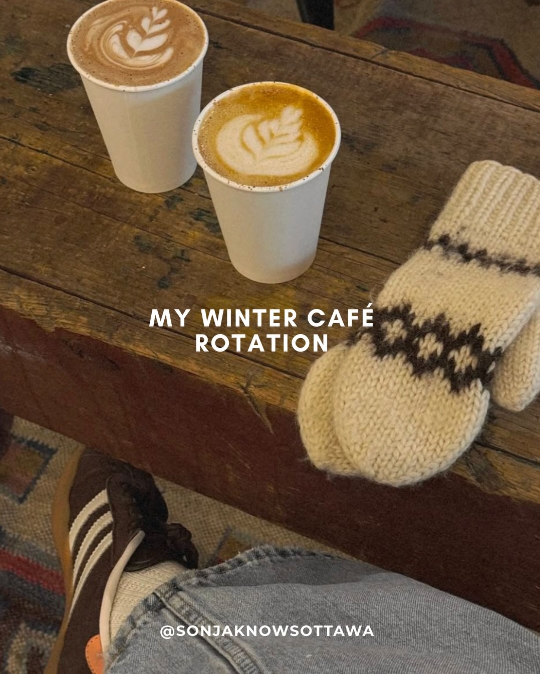 Winter coffee rotation 🤍
Local caf&eacute;s, warm drinks, and the simple joy of slowing down between busy days. These little stops are part of my weekly rhythm all winter long.
- Sonja

#ottawa #coffee #ottawacoffee #cafe #sonjaknowsottawa