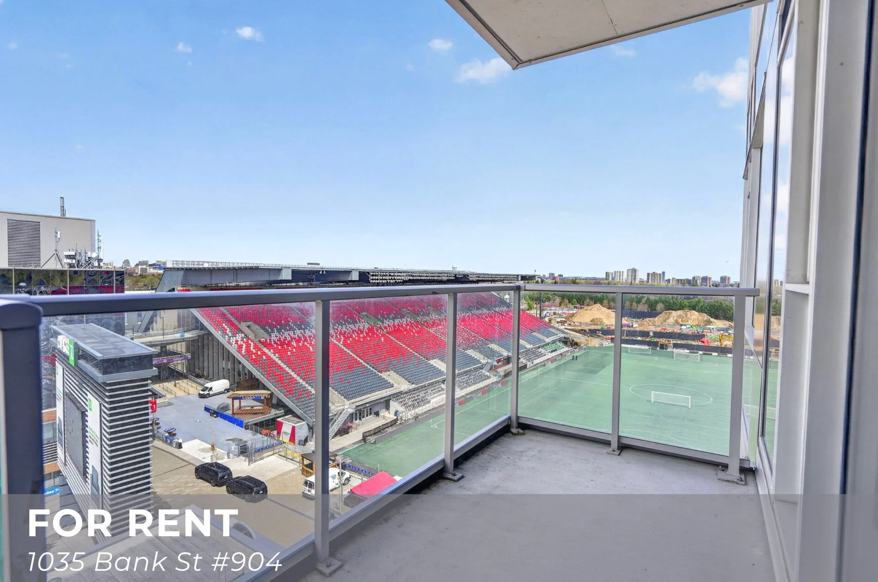 FOR RENT ✨

Imagine summer evenings on your balcony overlooking TD Place, coffee in hand, while the city moves around you.

Welcome to #904-1035 Bank Street &mdash; a bright and beautifully designed 1-bedroom condo offering elevated urban living step