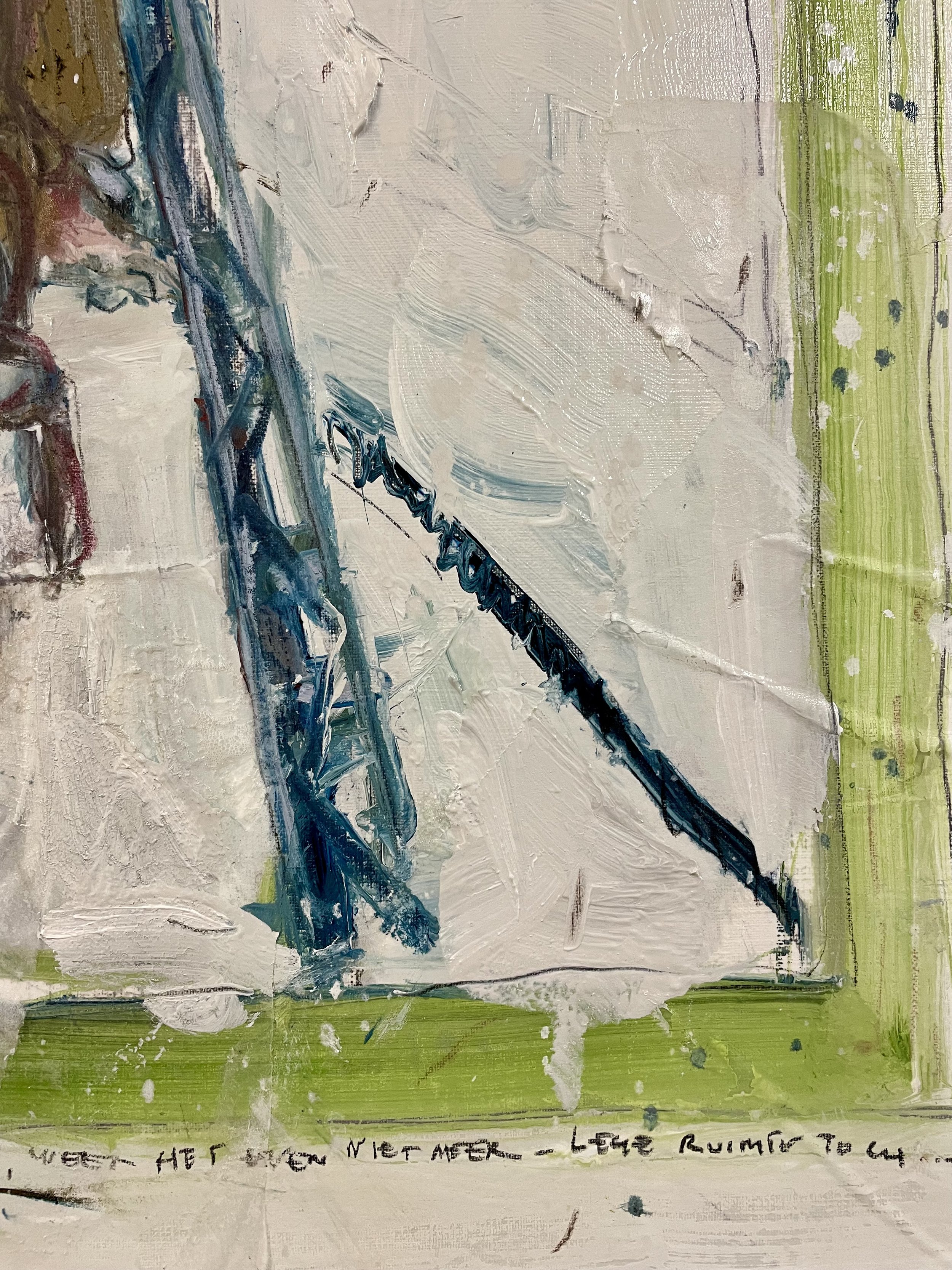 Empty window shopping (detail) -- Oil & mixed on canvas paper -- 50*50