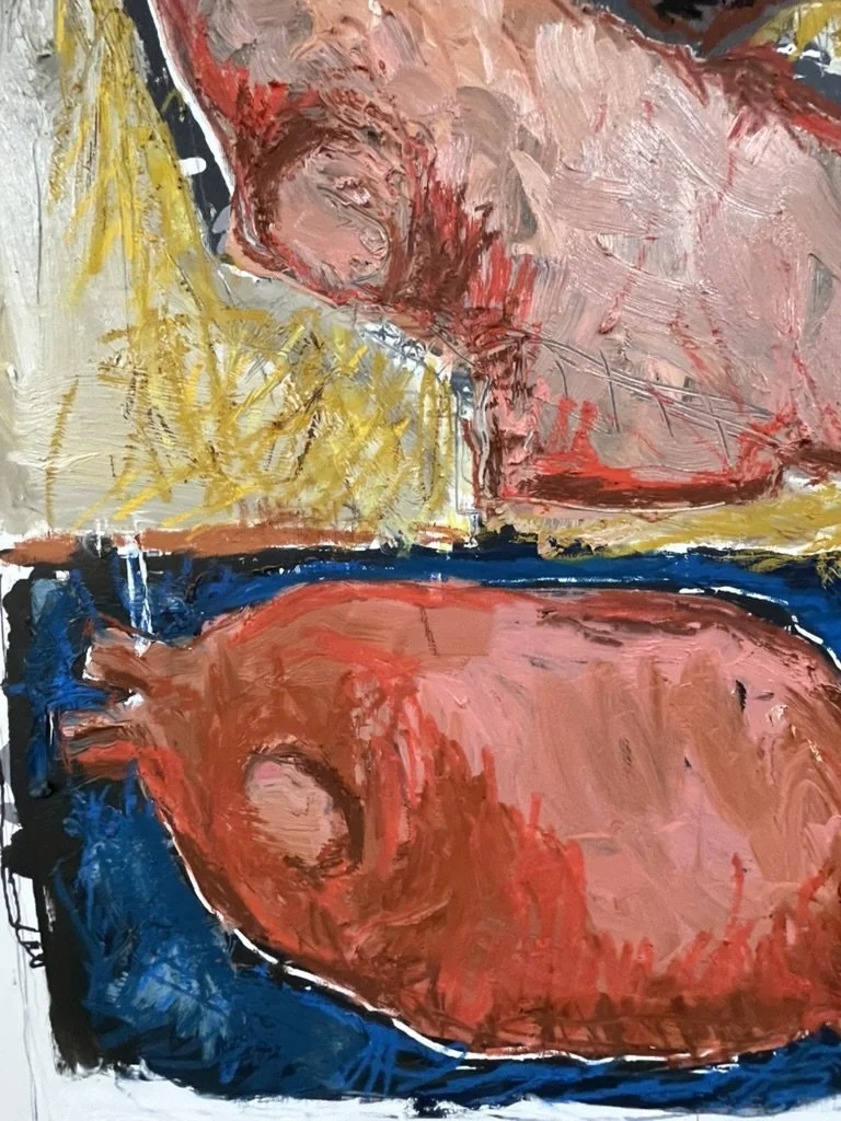 The mad dog (full - detail) -- Oil & mixed on canvas print -- 120*80