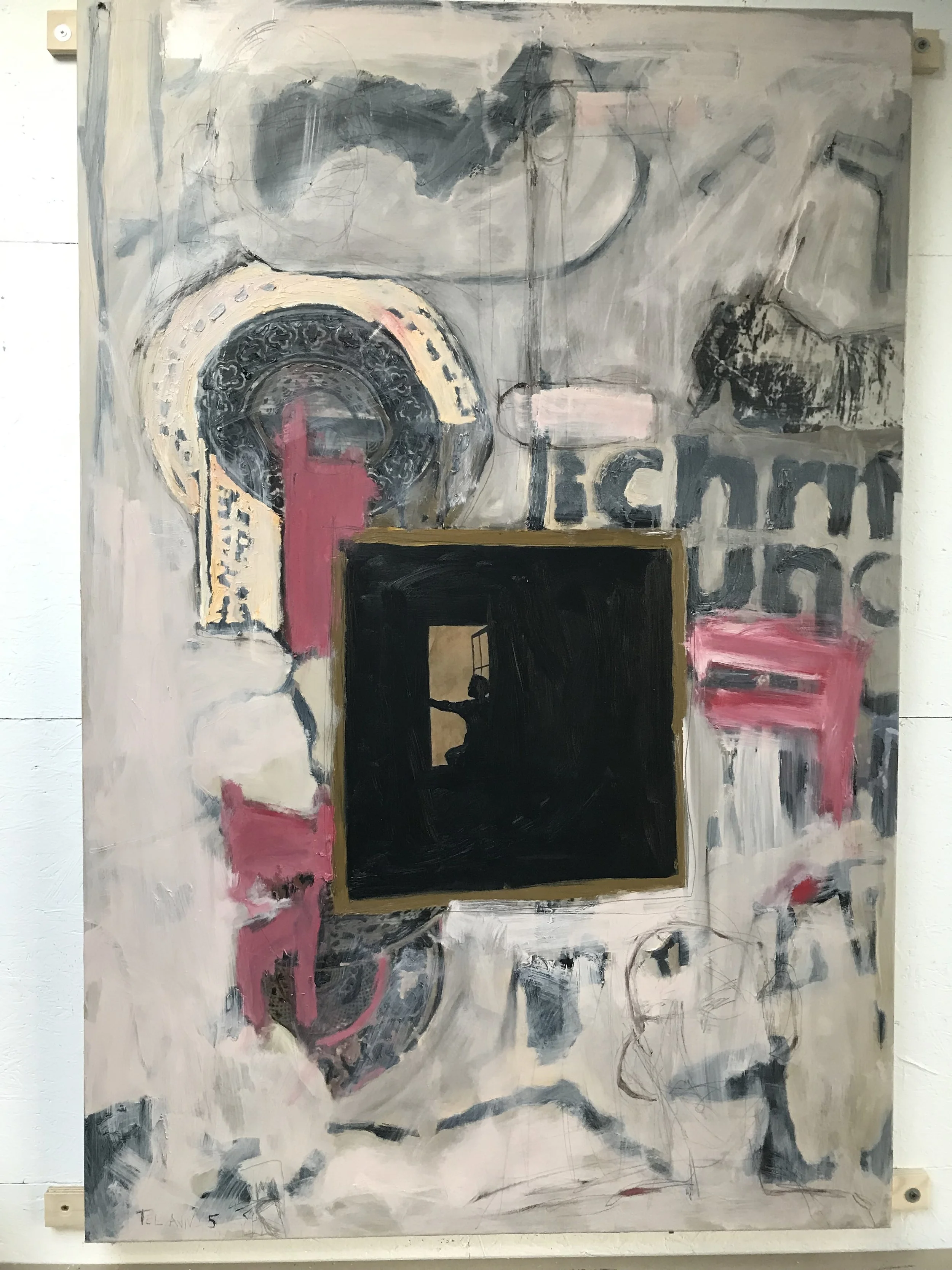 Writers' block - oil on canvas 140*90