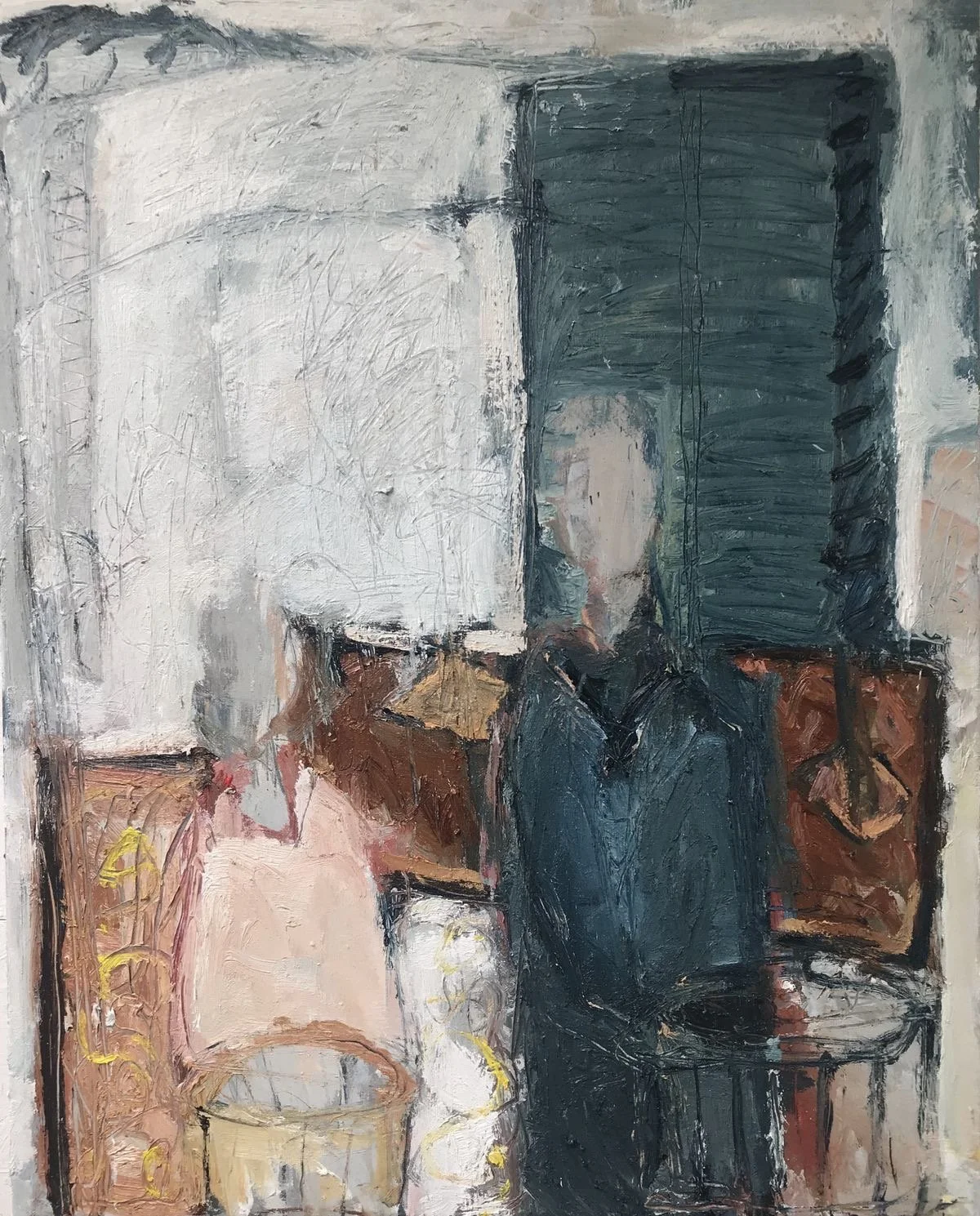 Playing @ 8 -- oil on canvas -- 100*80