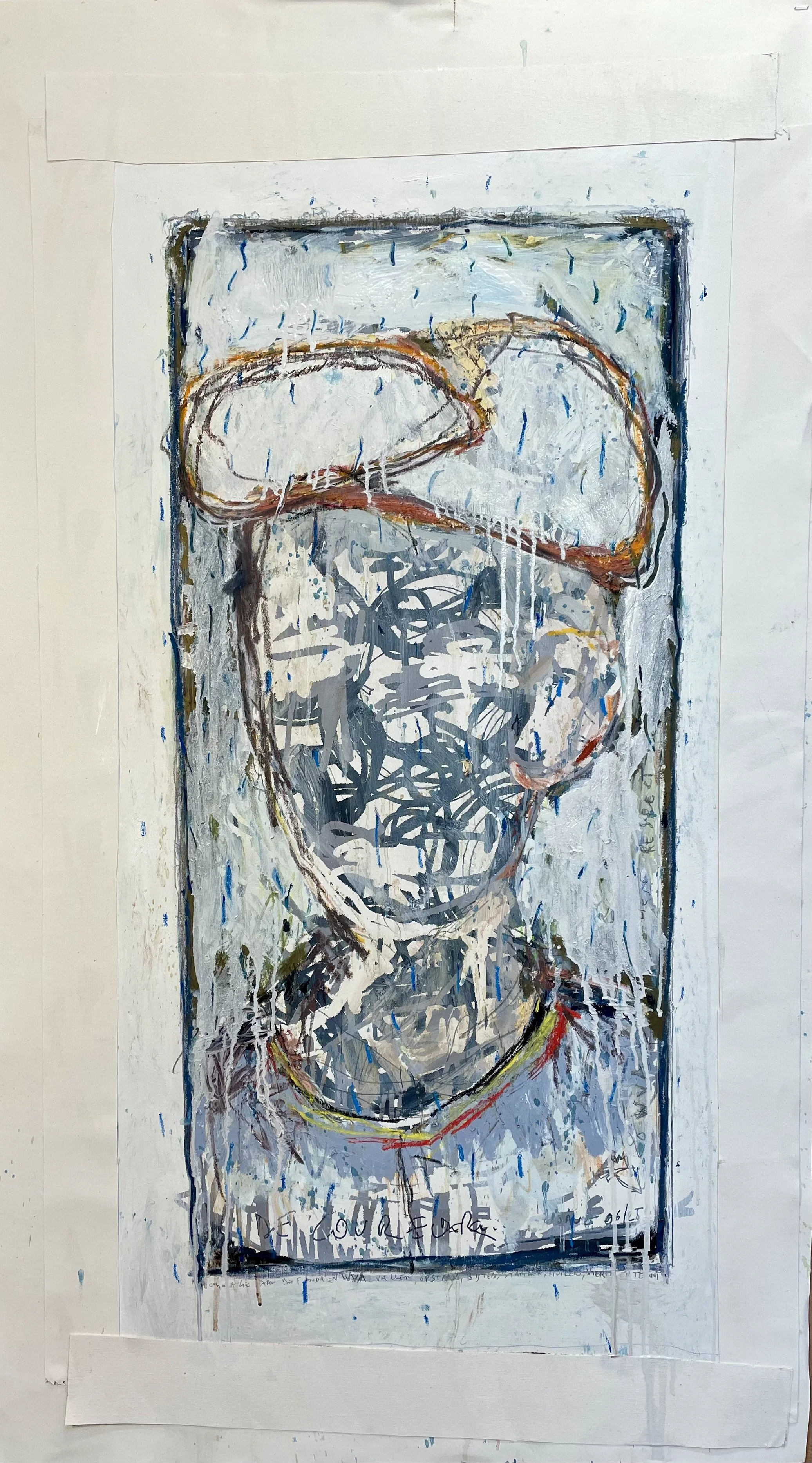 The Flandrien -- Oil & mixed on canvas --- 100*55