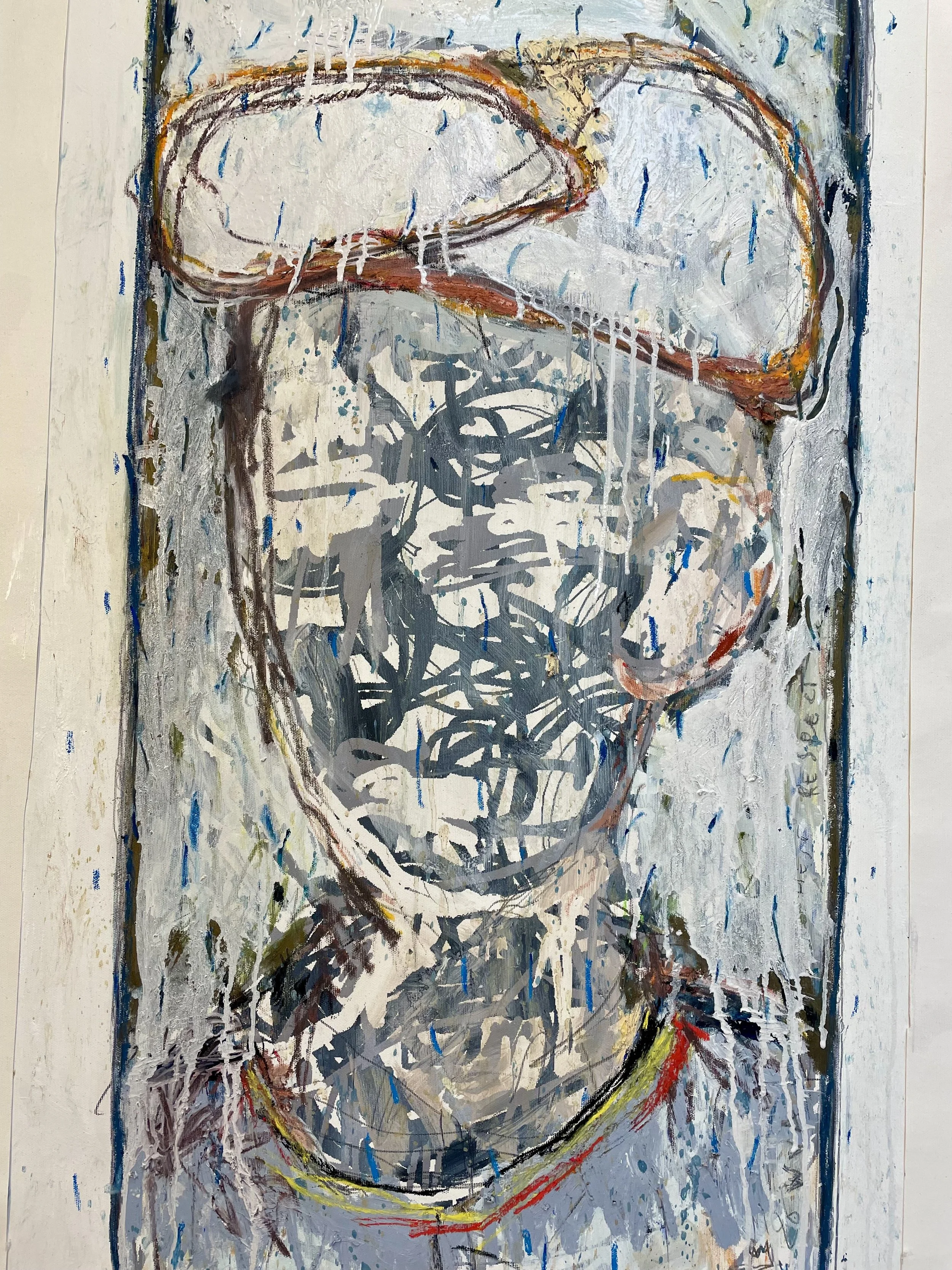 The Flandrien (detail) -- Oil & mixed on canvas --- 100*55