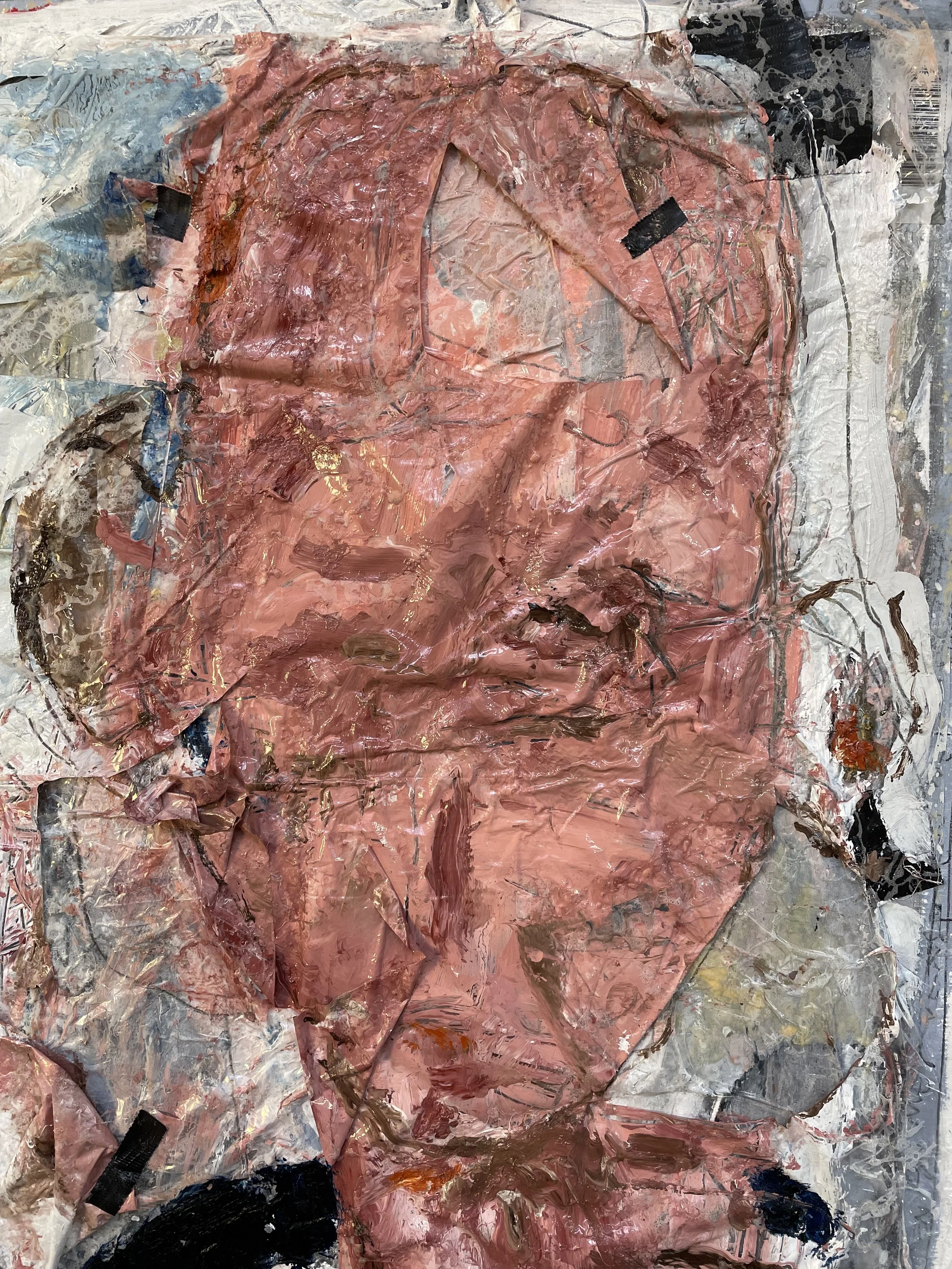 One of those days... (detail) - Oil & mixed on paper and plastic - 70*45