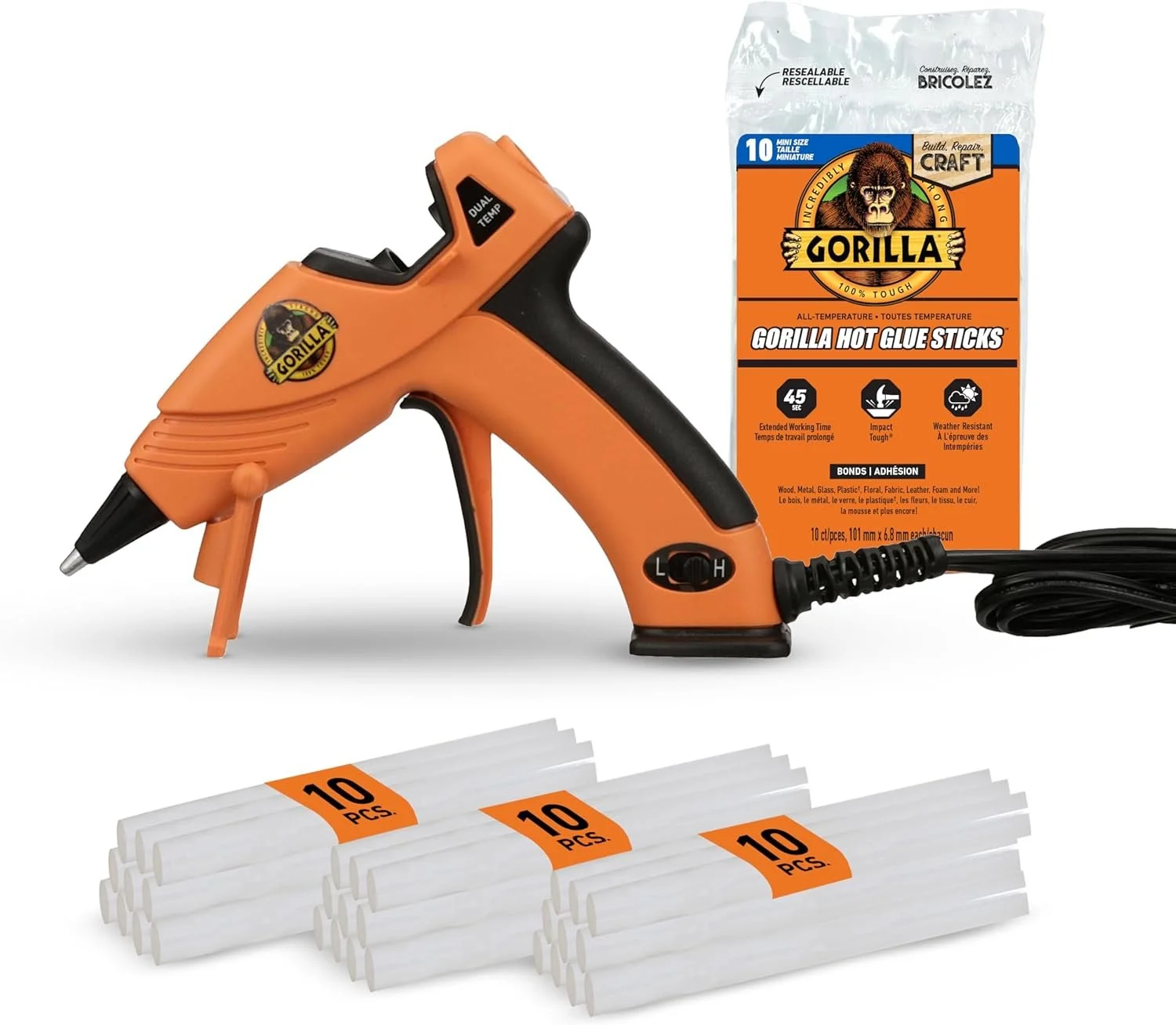 Gorilla Mini Hot Glue Gun Kit