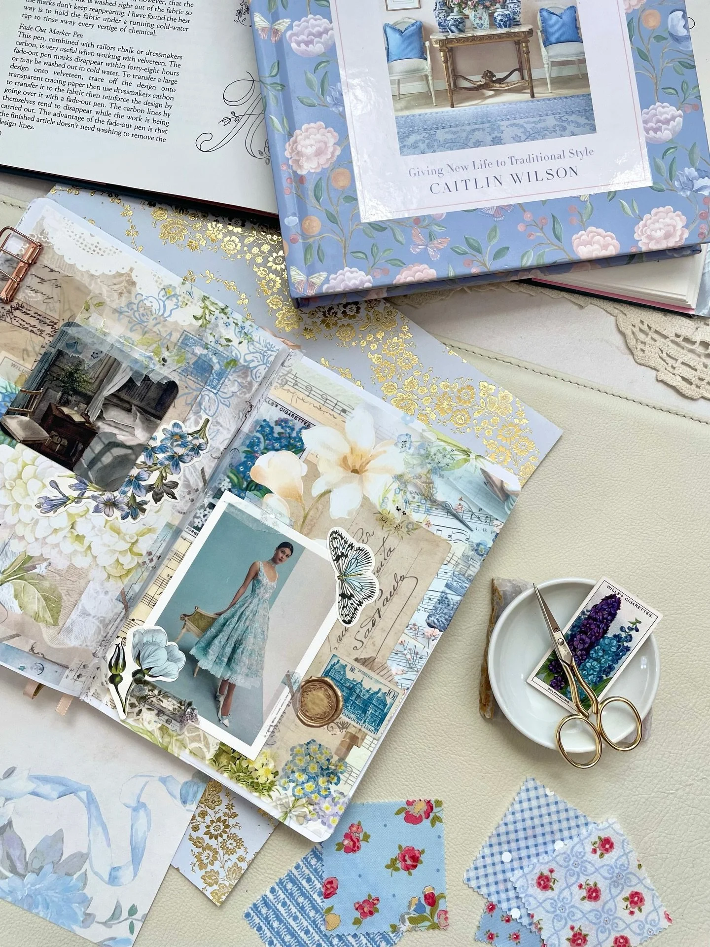 Enjoying the quiet moments this weekend with some beautiful blue and white hues in my creative journal. 🤍🪻🤍

Featuring:
Stickers and journal card from @sterlingink 
Paper embellishments and stickers from @annagriffininc 
Washi tape from @____3_1_y