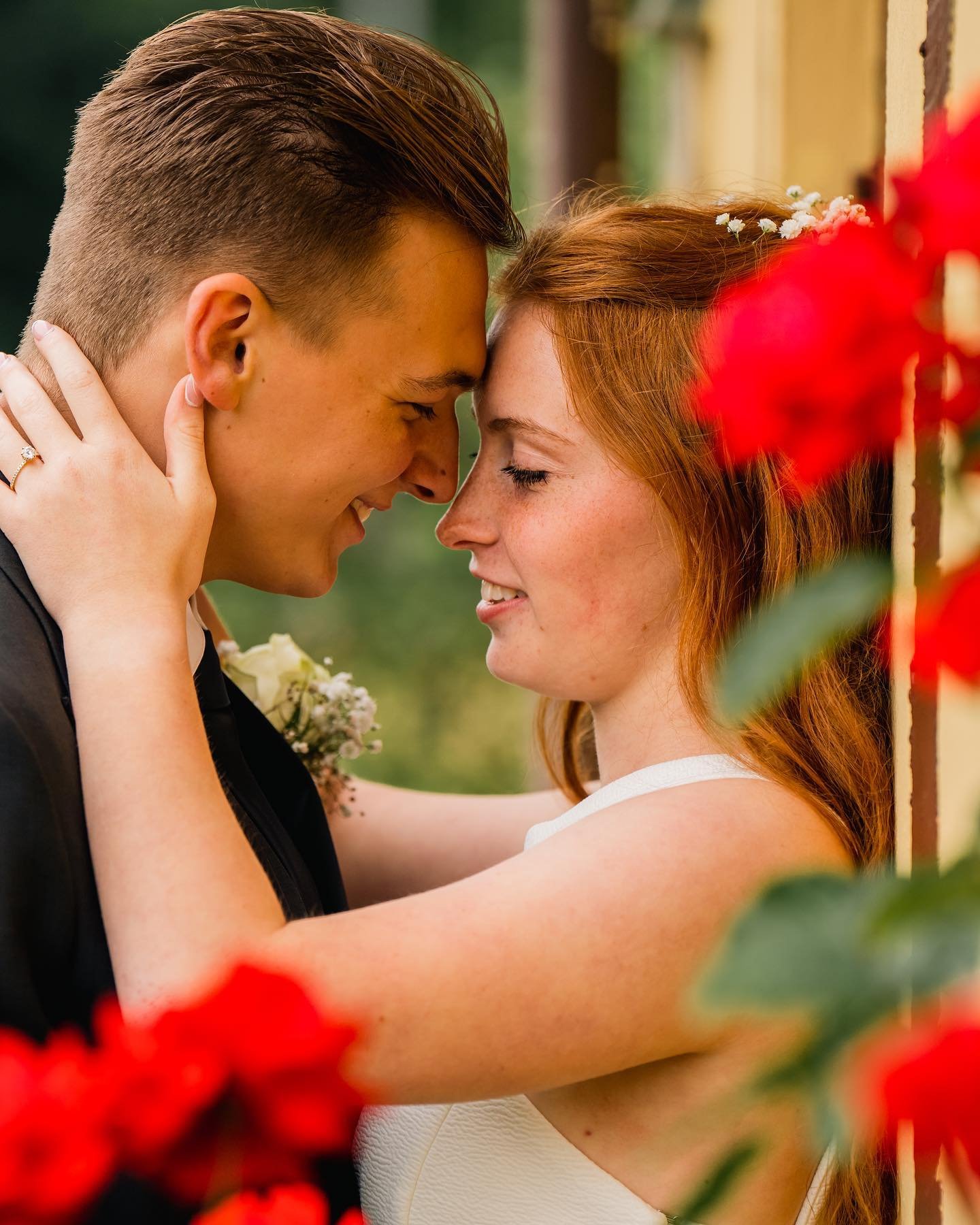 An intense romantic look between the two of them - Clara &amp; Lauritz during their private photo session in Faxe, Denmark.

#weddingphotography #bryllup #bryllupsfotograf #bryllup2023 #weddinginspiration #destinationwedding #denmark🇩🇰 #faxe #class