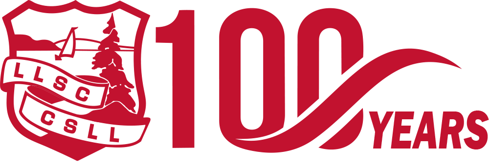 Logo celebrating 100 years of the Illawarra Local Supervisors Committee and the Local Labour Central and Subordinate Labour Council, featuring a shield with a tree, a sailboat on water, and banners with the initials 'ILSC' and 'LLS'.