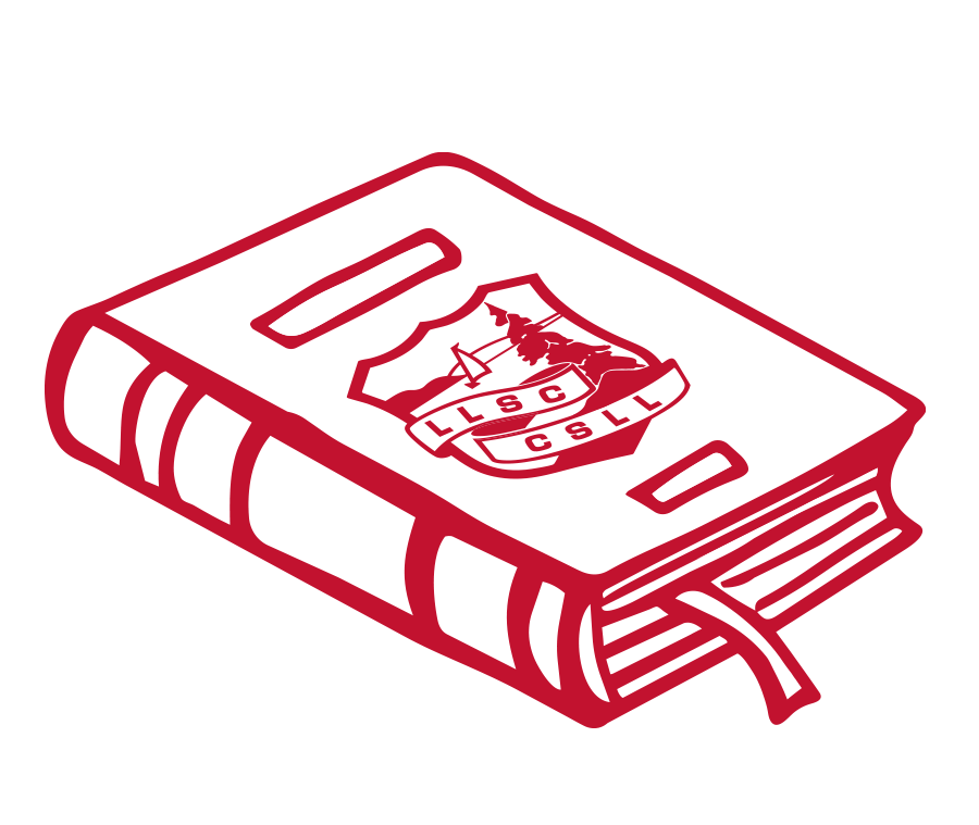 Illustration of a Bible with the logo of the Louisiana International Speedway on the cover.