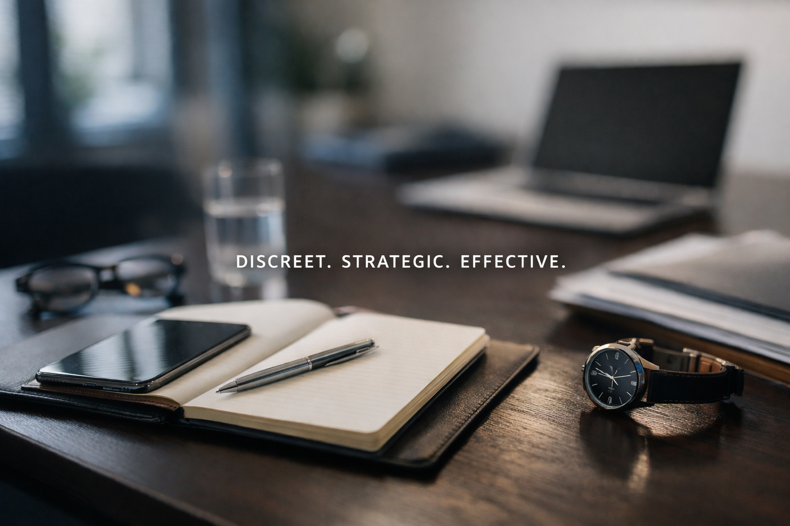 executive desk showing organization and executive support