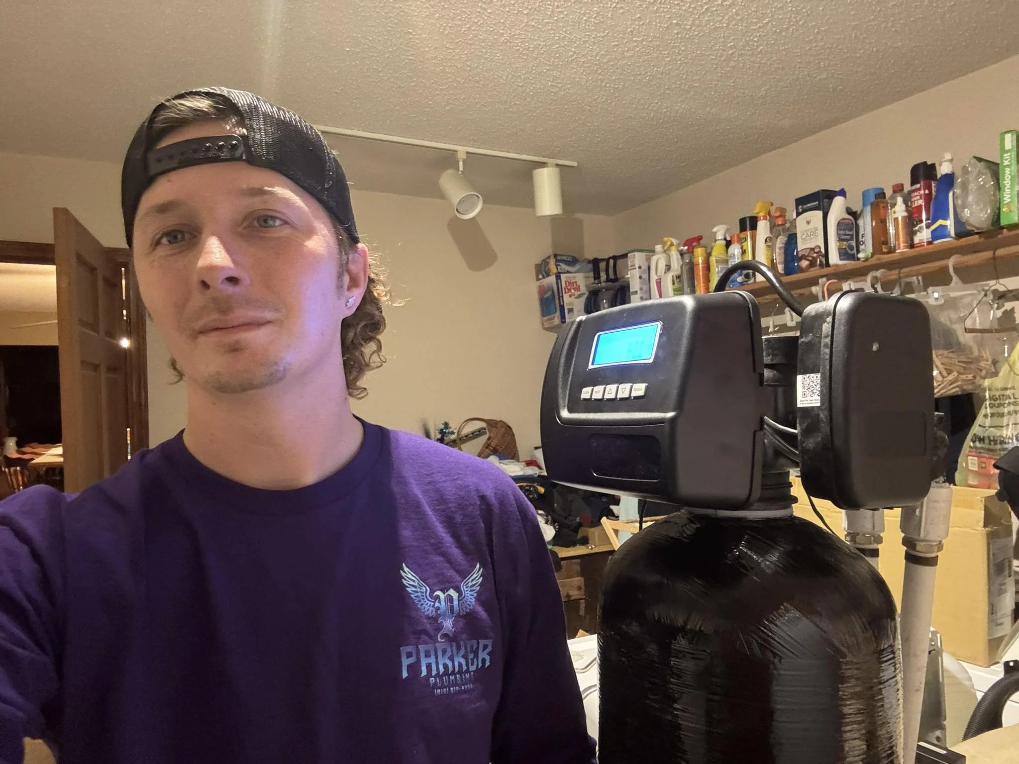 Joe Parker, 16 years of plumbing experience including installing whole house water softeners