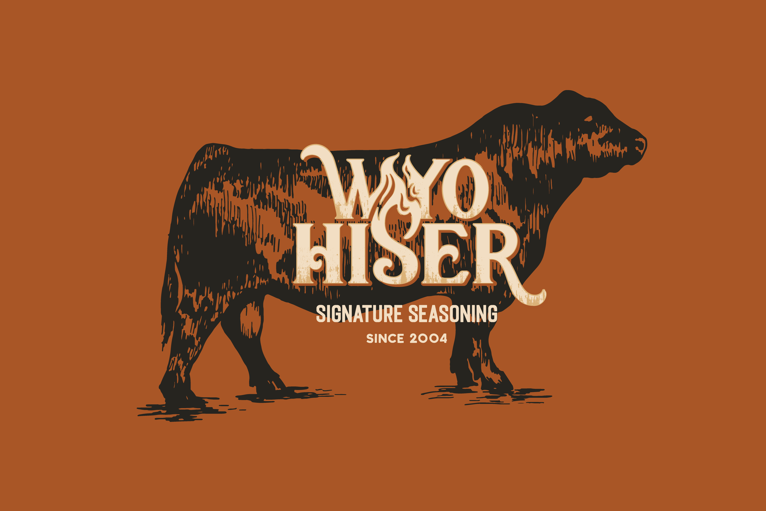 Main logo design for Wyo Hiser seasoning.