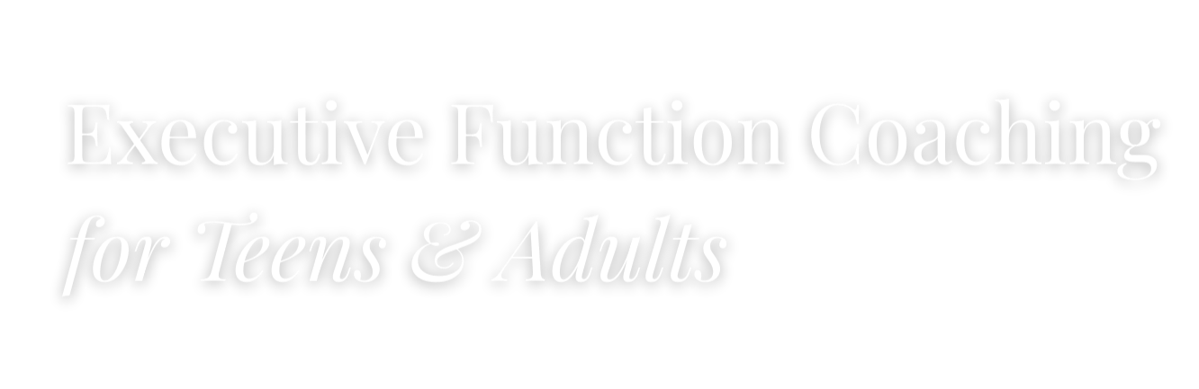 Executive Function Coaching for Teens & Adults