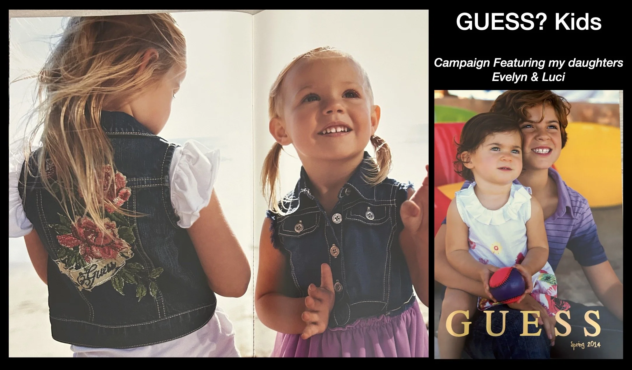 Guess Kids Spring 2014 Campaign featuring my daughters