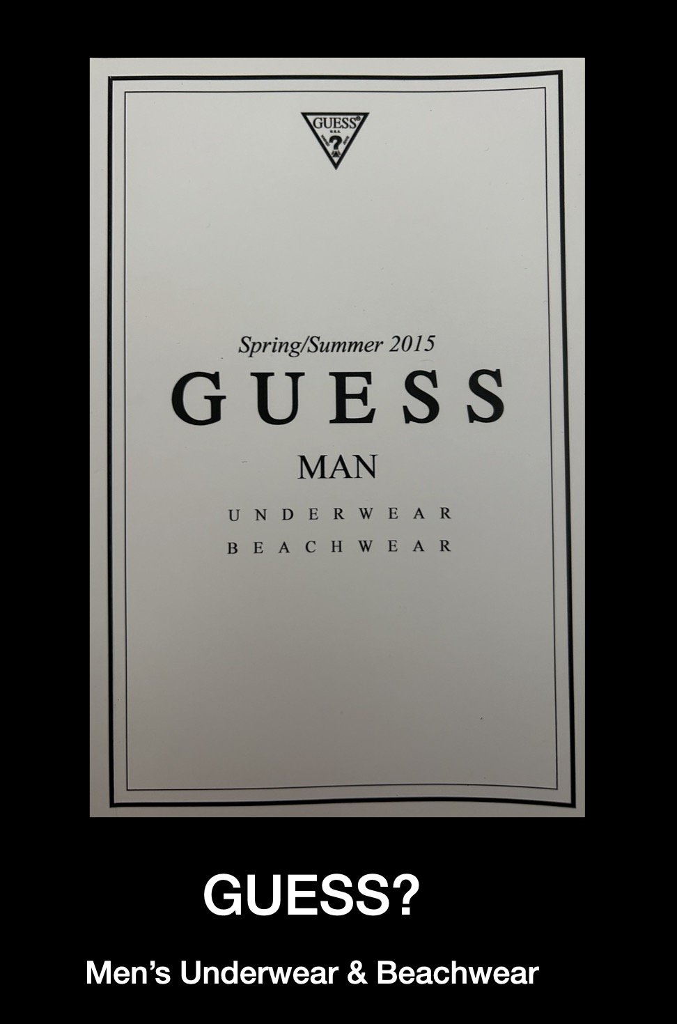 Guess Men's Underwear & Beachwear Lookbook