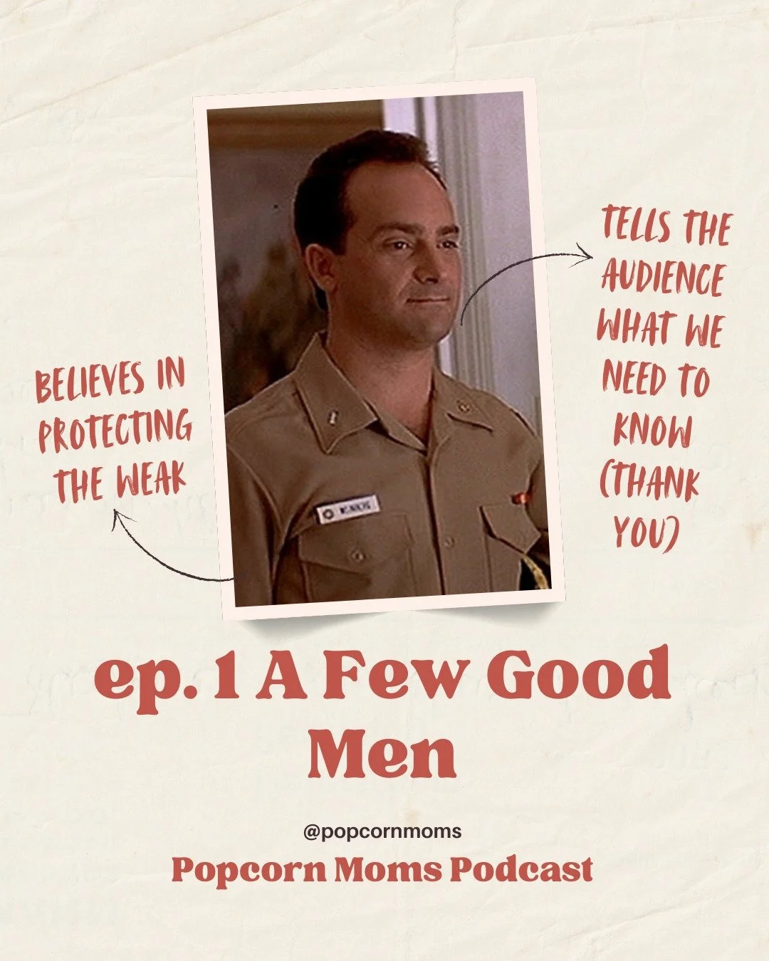 Standing up for the little guy, our man Sam.

#movies #moms #90smovies #film #podcast #RobReiner #AFewGoodMen #TomCruise #DemiMoore #JackNicholson

popcornmoms.com / link in bio