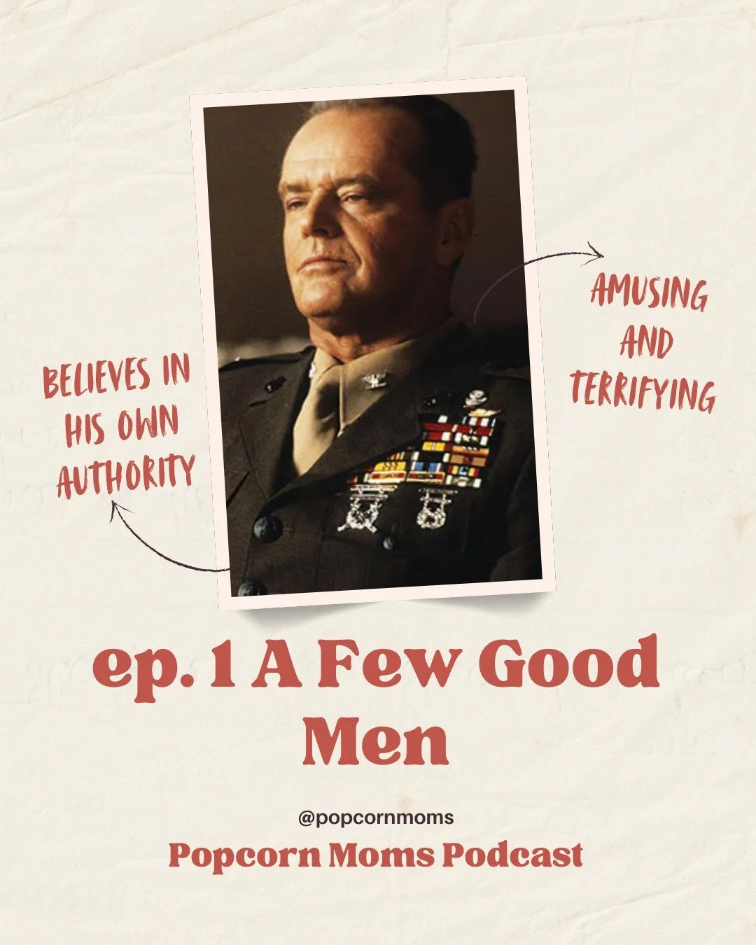 He's not "ha ha" funny.

#movies #moms #90smovies #film #podcast #RobReiner #AFewGoodMen #TomCruise #DemiMoore #JackNicholson

popcornmoms.com / link in bio
