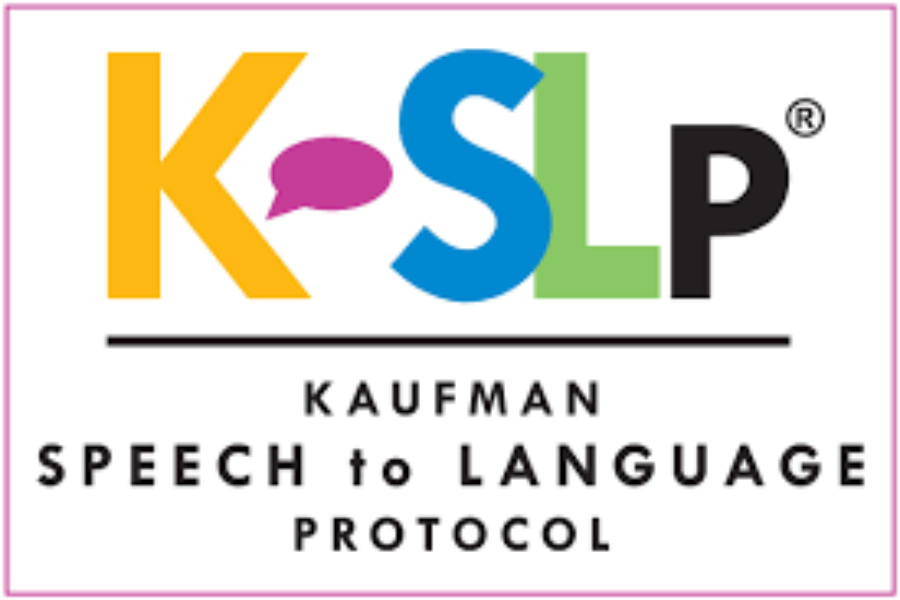 Logo for Kaufman Speech to Language Protocol trained speech therapist in Norwalk, CT.