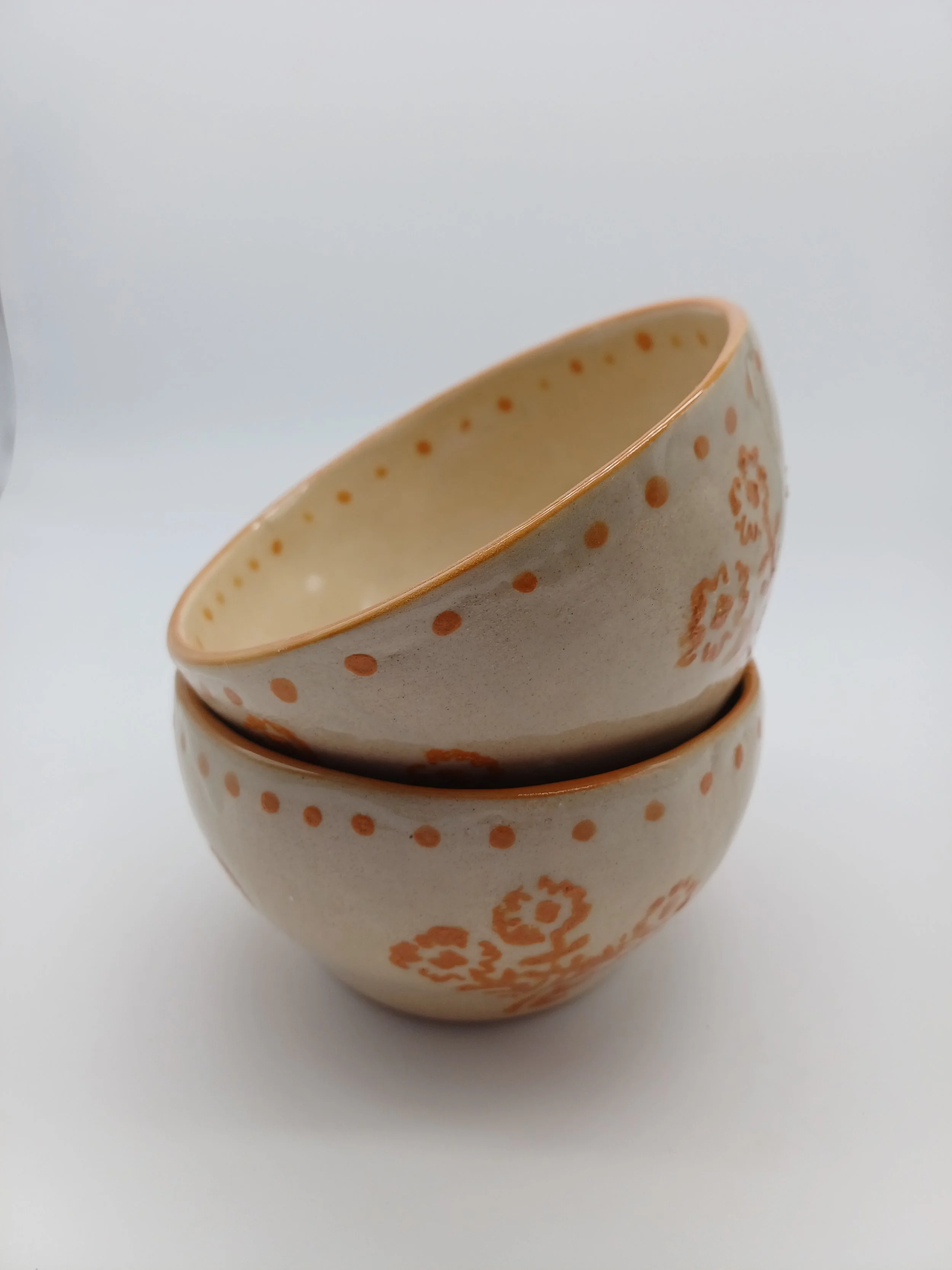 Boles Cerámicos Florales Artesanales