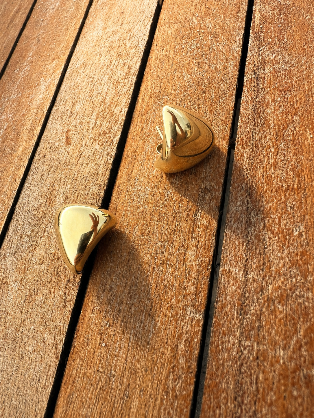 The Gold Triangle Earrings