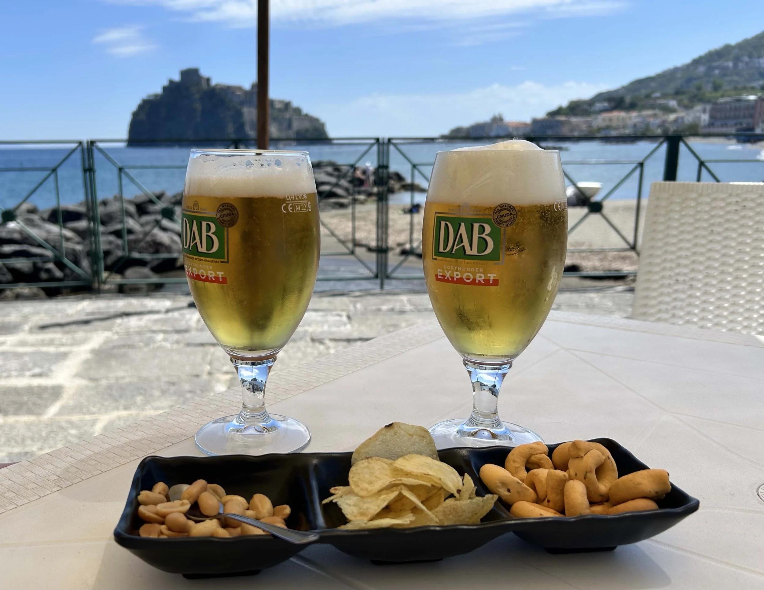 Ischia island, beer, Arogonese castle