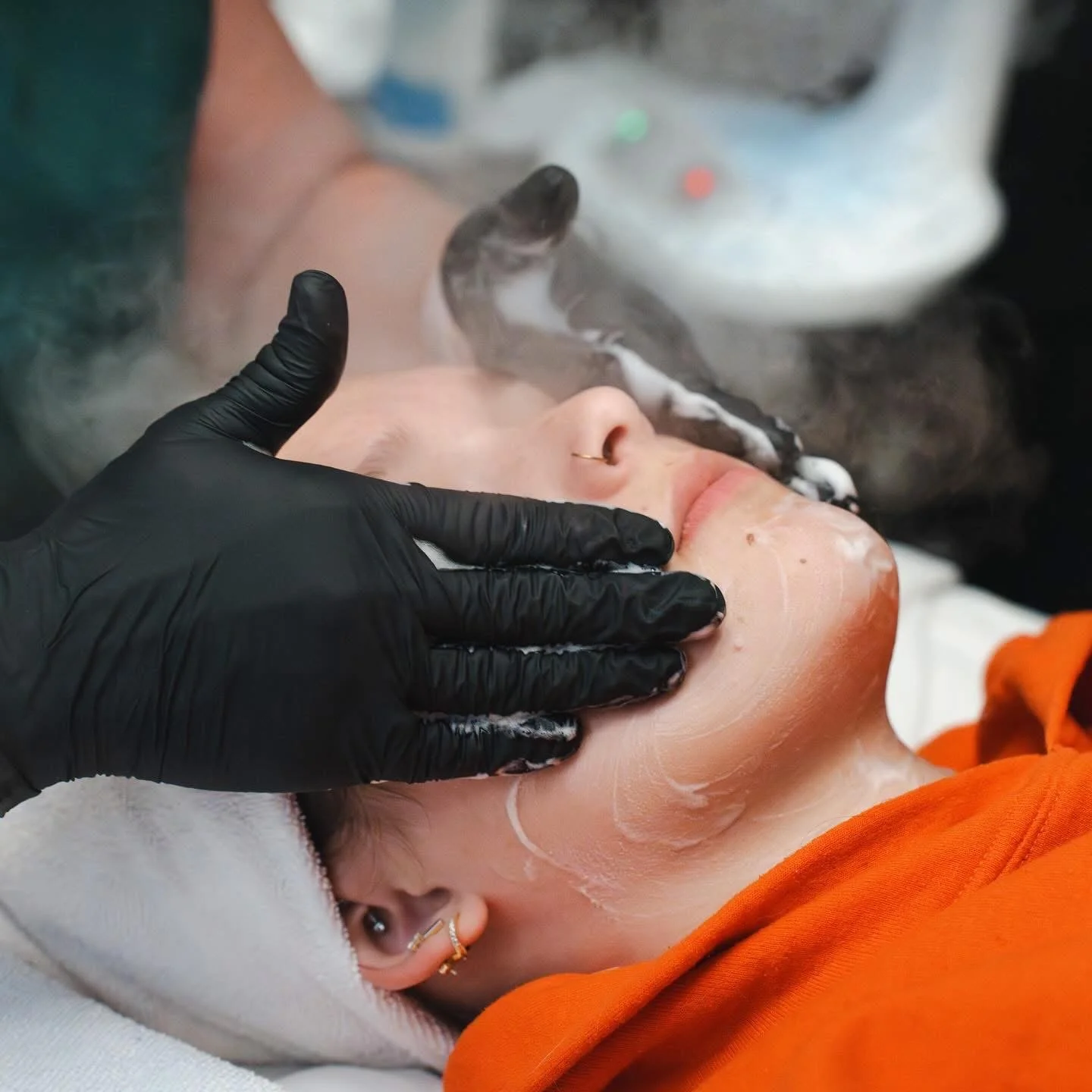 Facial performed by licensed esthetician in Salem, OR