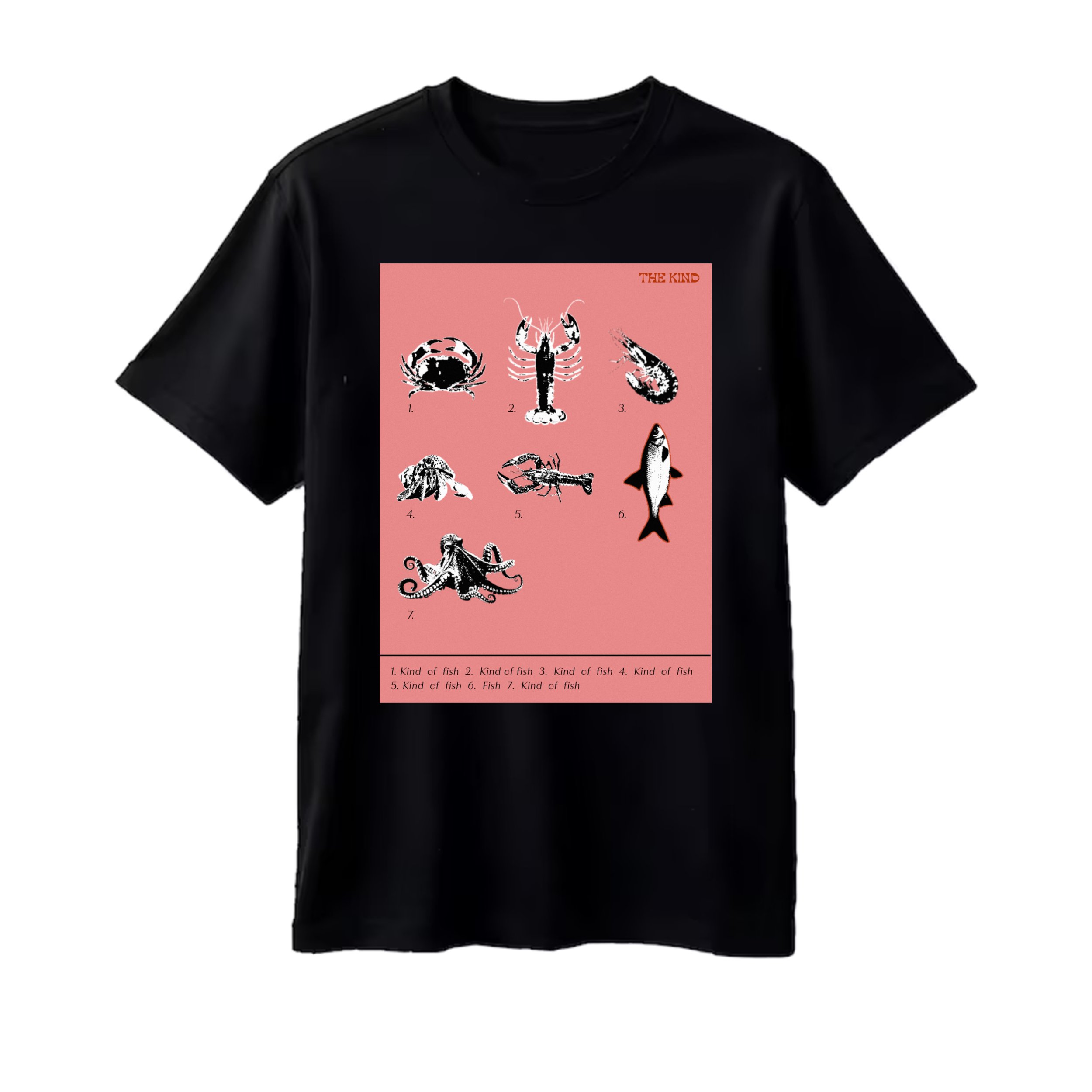 KIND OF FISH - BLACK TEE