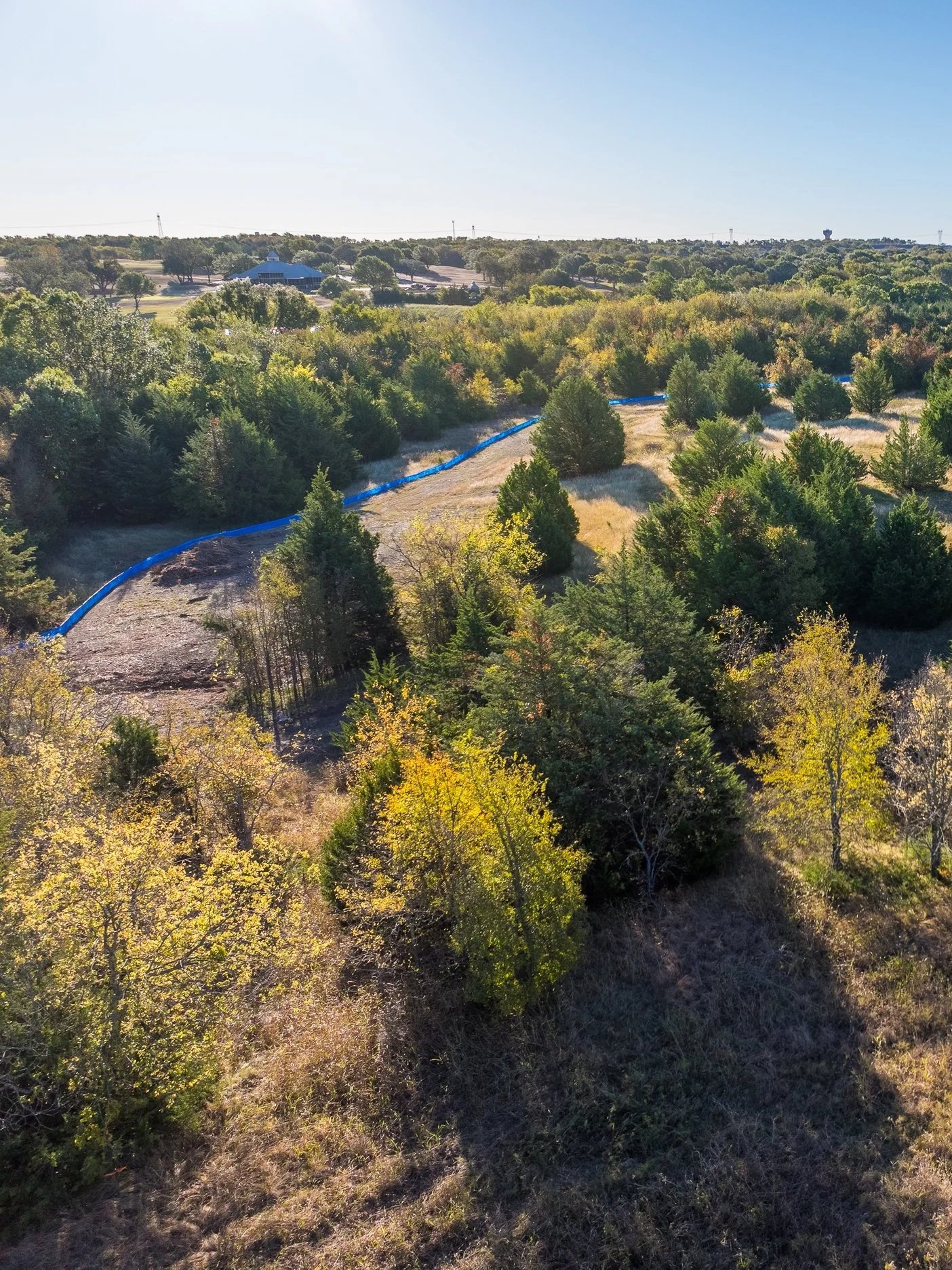 Central spine road infrastructure at the Liberty Hills community
