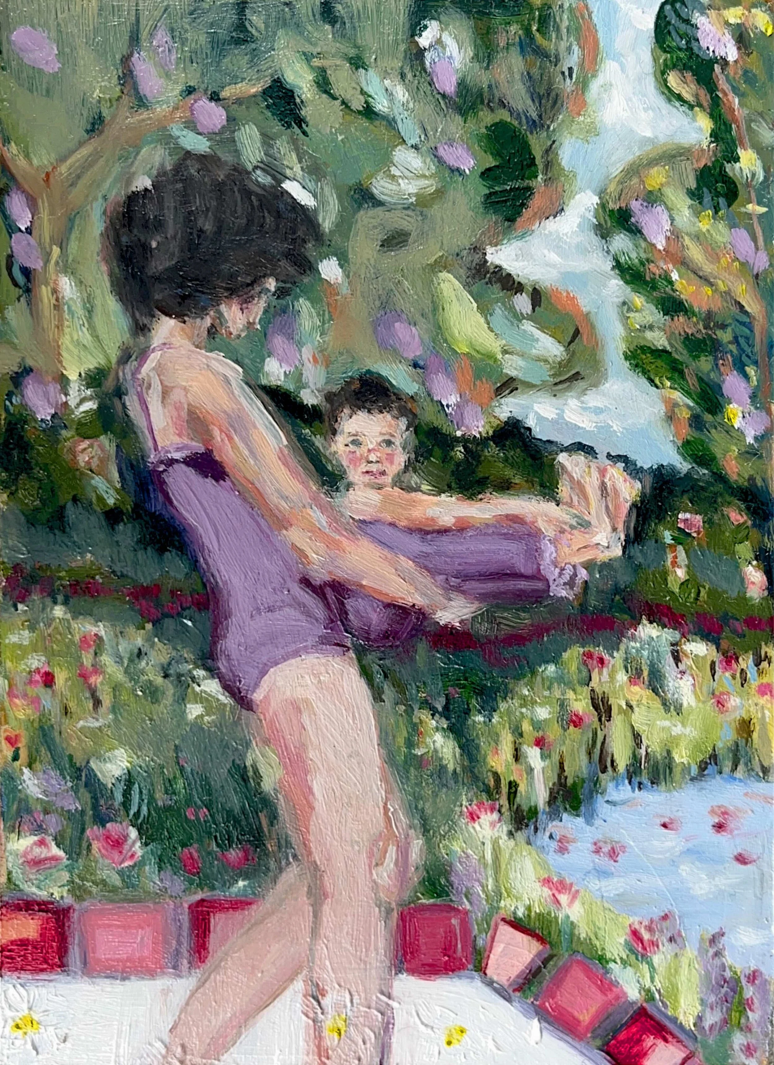 "MOTHERLOVE"
Oil on wood, May 2026

 12.7×20 cm