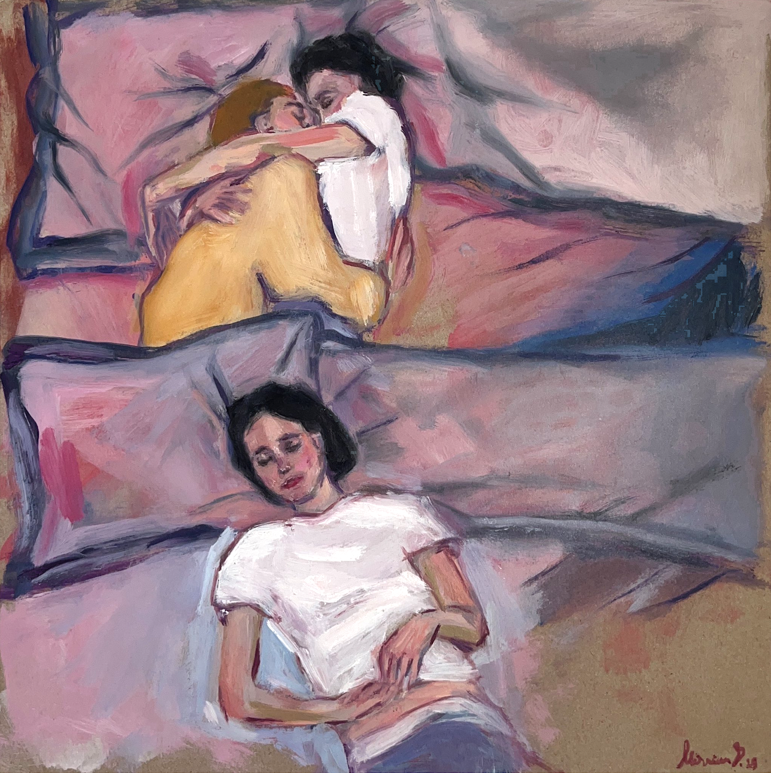 "CLOSER"
Oil on board, July 2025

30×30 cm