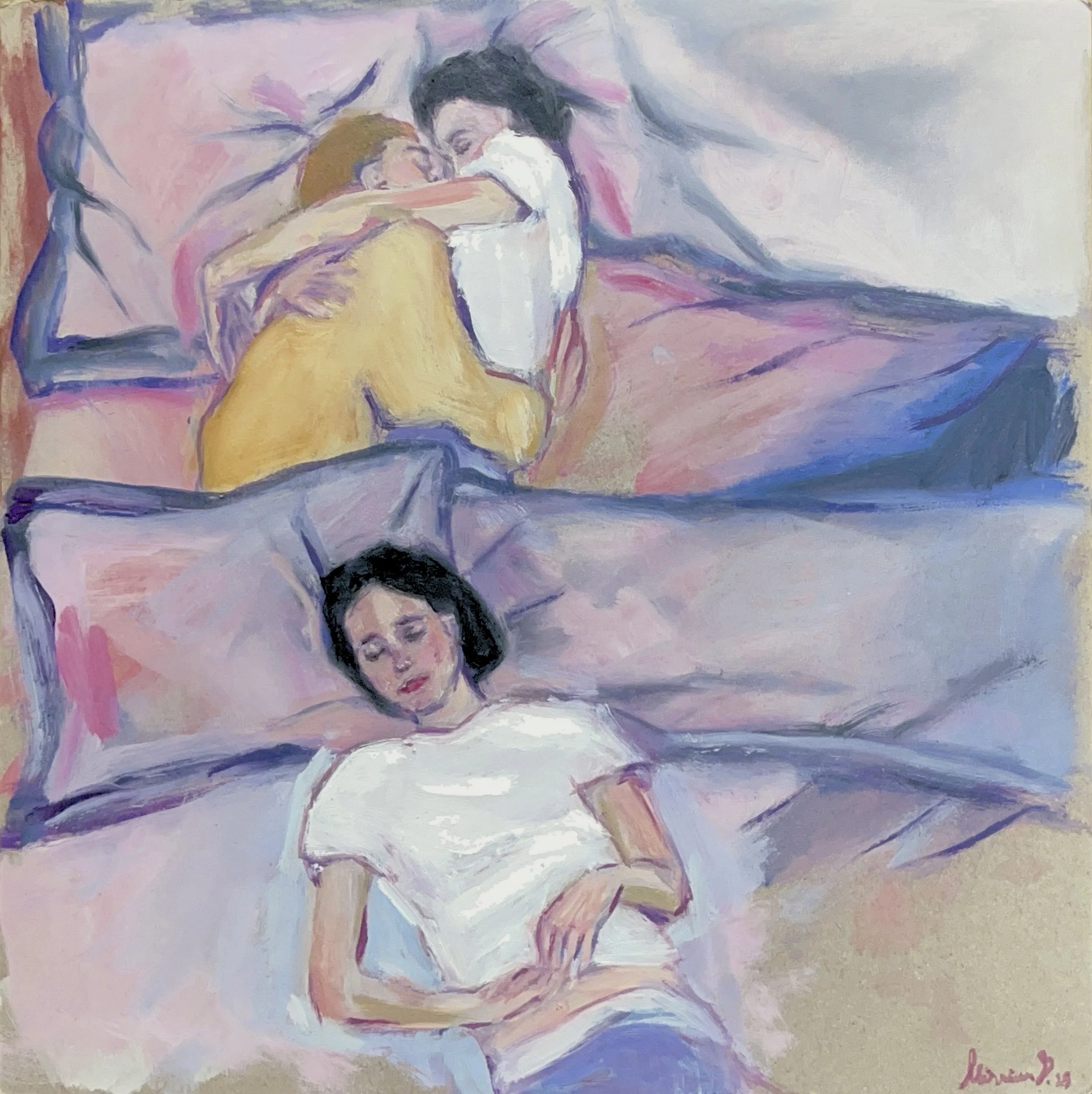 "CLOSER"
Oil on board, July 2025

30×30 cm