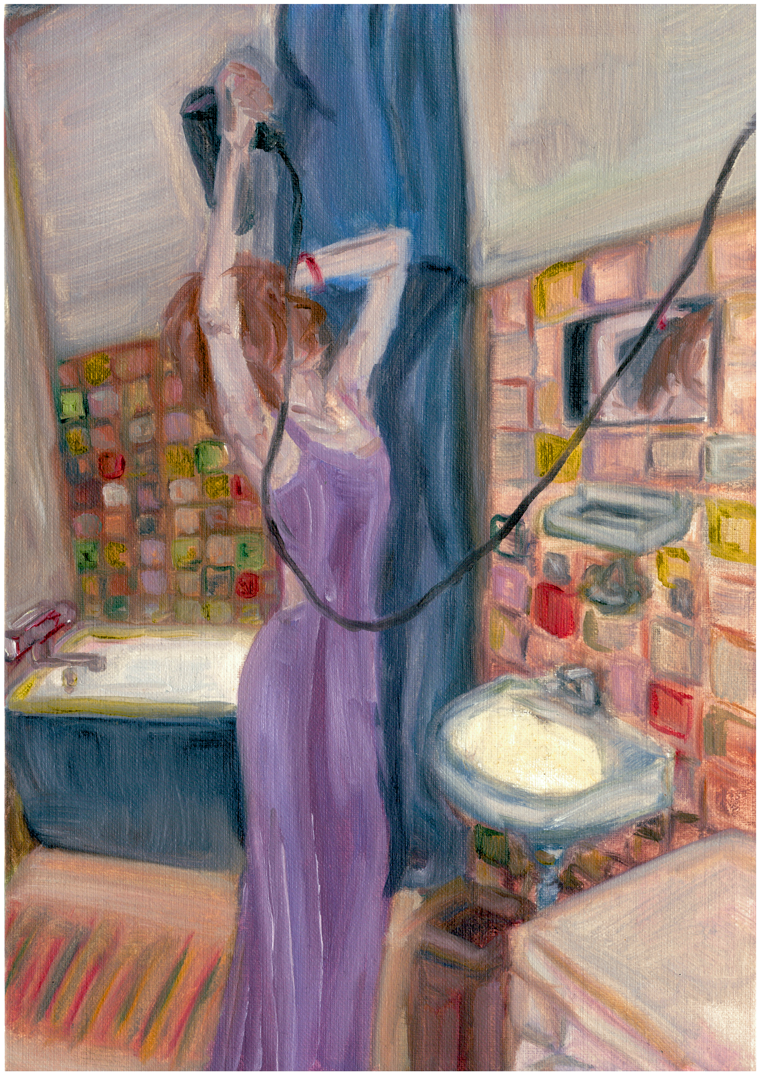 "NATURAL HABITAT"
Oil on paper, January 2025

21×29,7 cm