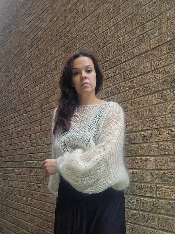 Pastel Yellow Mohair Blend Jumper