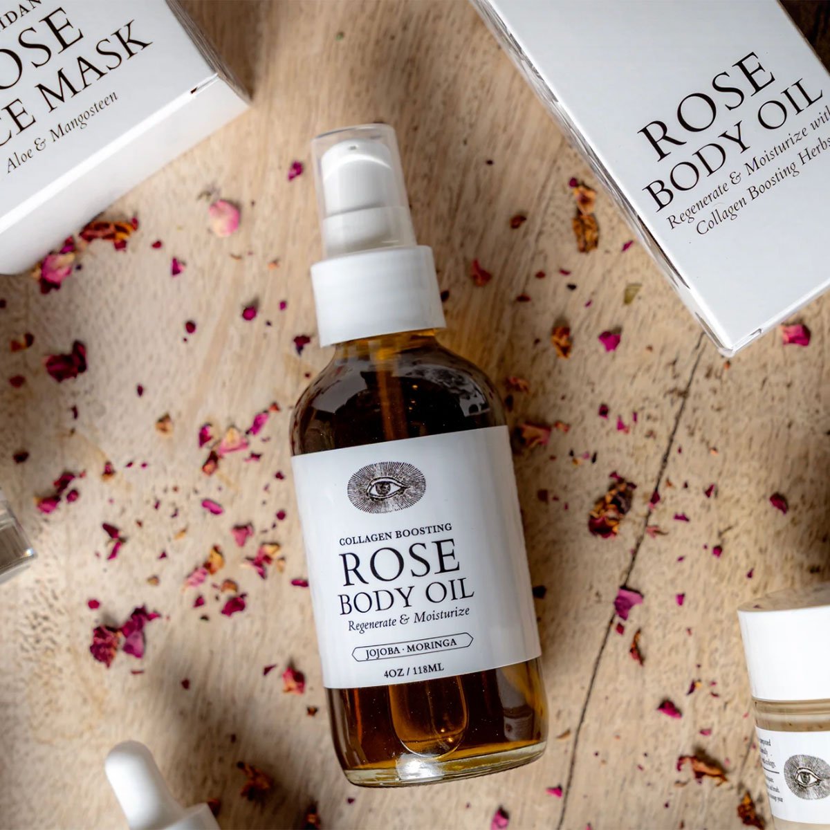 Rose Body Oil | Restorative + Moisturizing* 4 oz. / 118ml | Anima Mundi