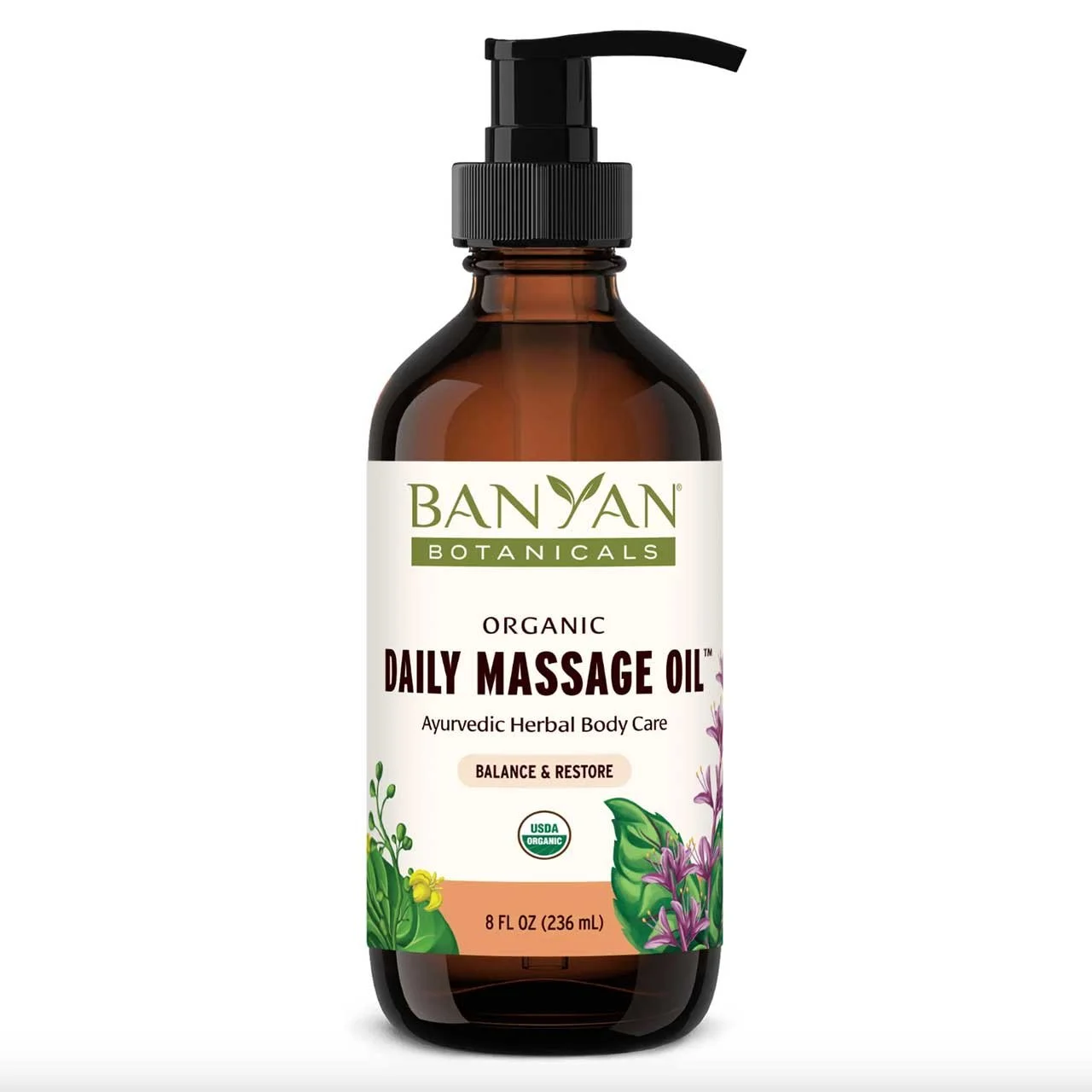 Daily Massage Oil 8oz. | Banyan Botanicals