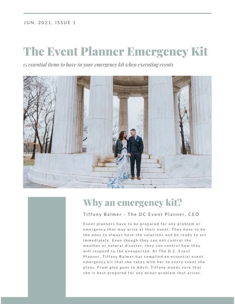 event planner's emergency kit