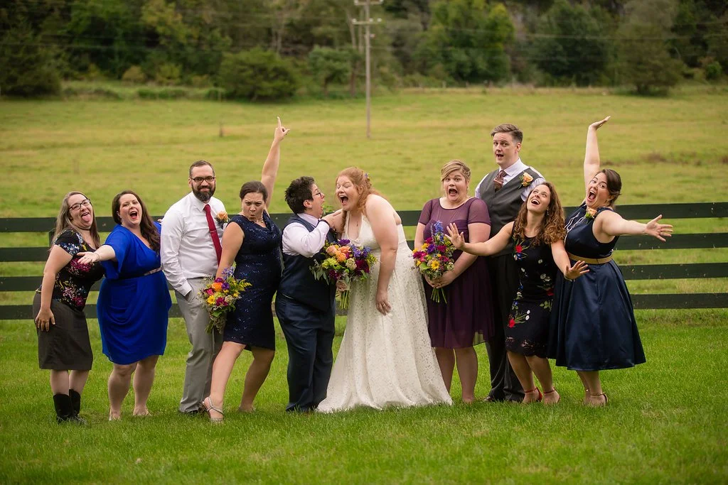 Fun bridal party makes everything better!!