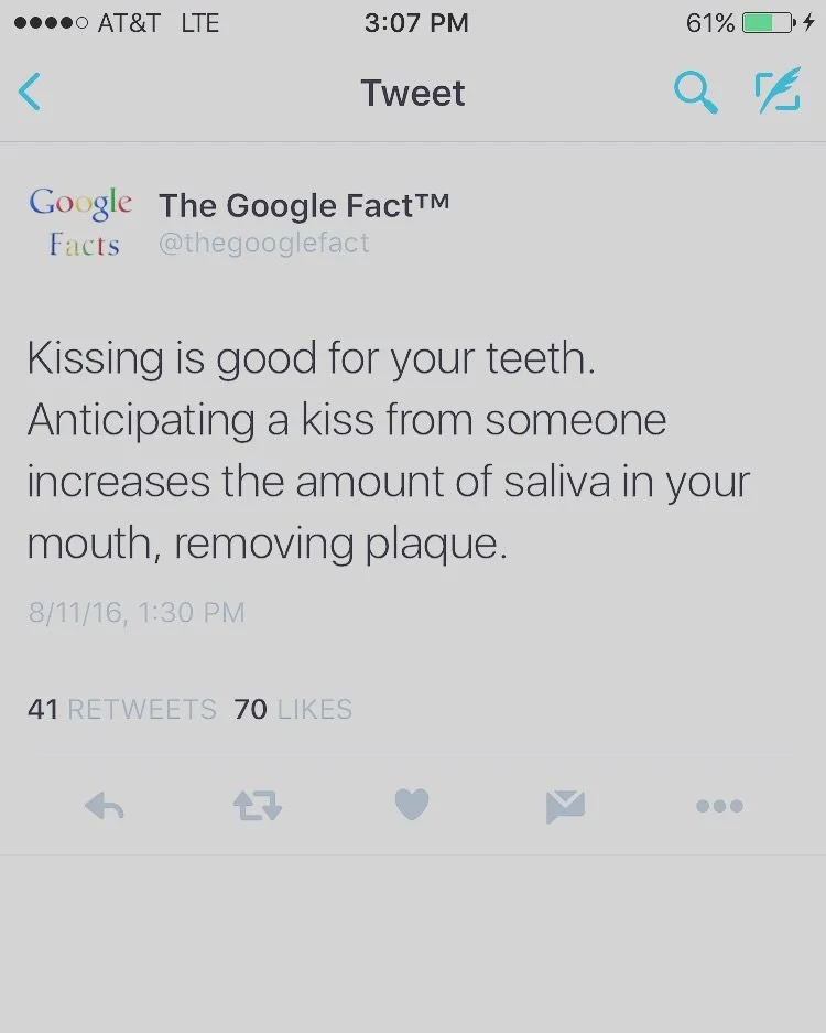 Kissing is good for u!! 😘