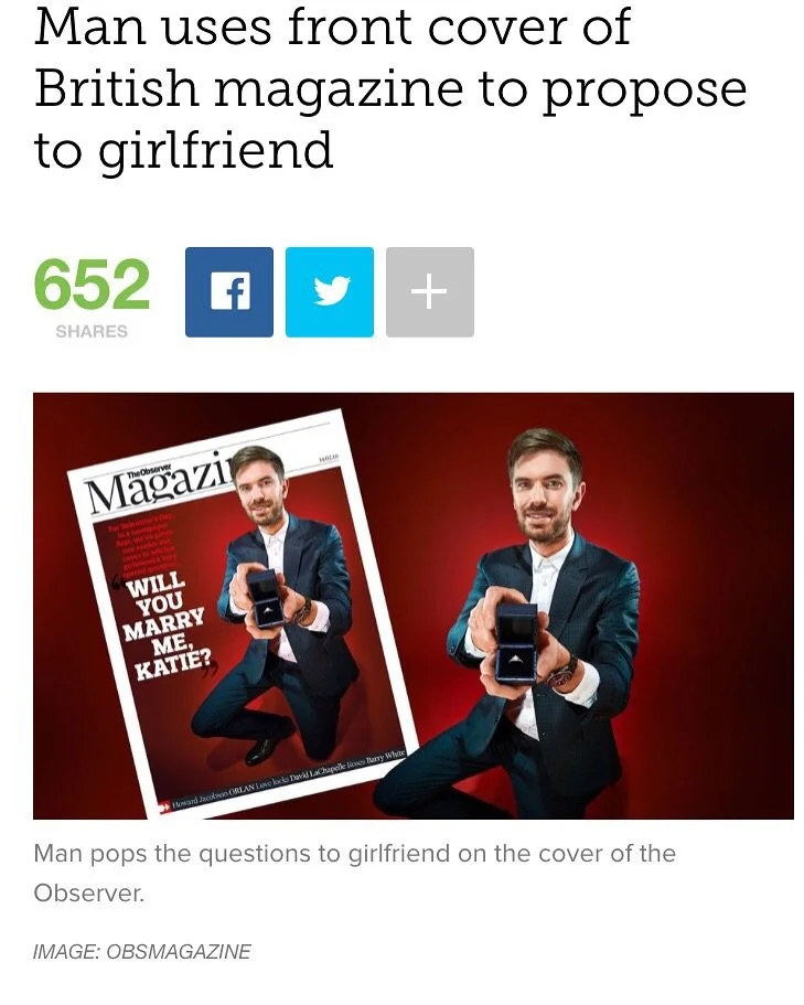 Cool engagement.